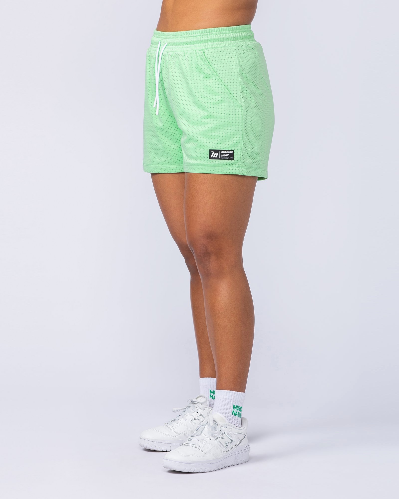 Hoops 3" Shorts - Lime Splice