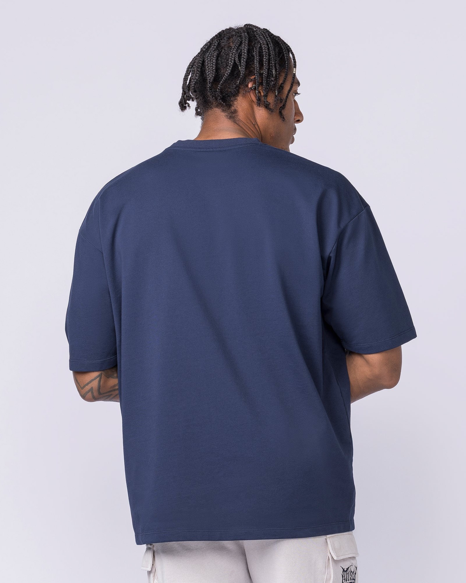 Off Duty Oversized Tee - Navy