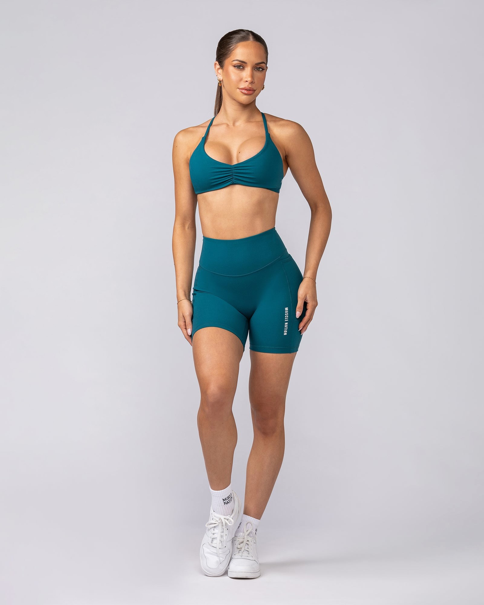 Everyday Pocket Bike Shorts - Deep Teal
