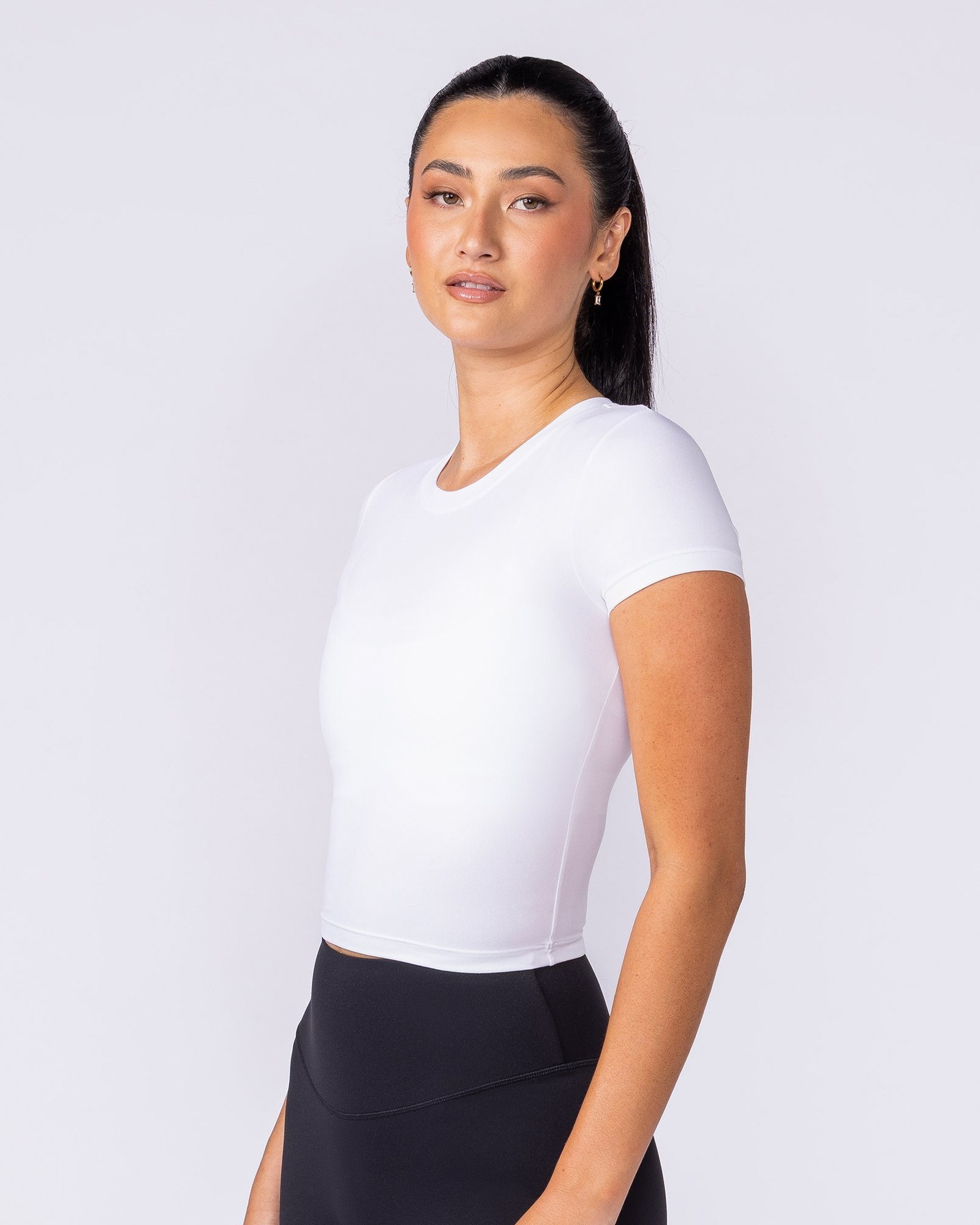 Essential Cropped Tee - White