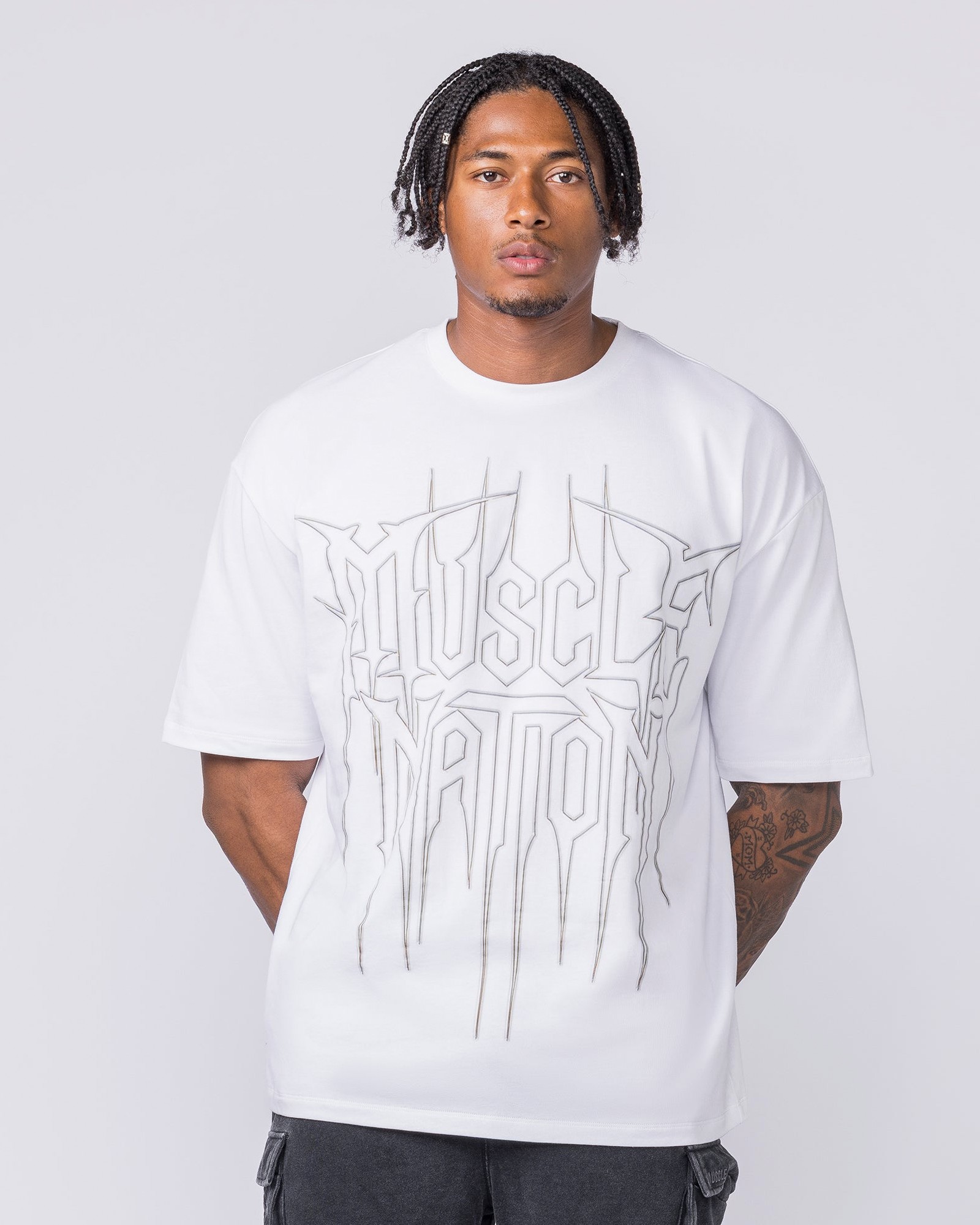 Metalcore Oversized Tee - White