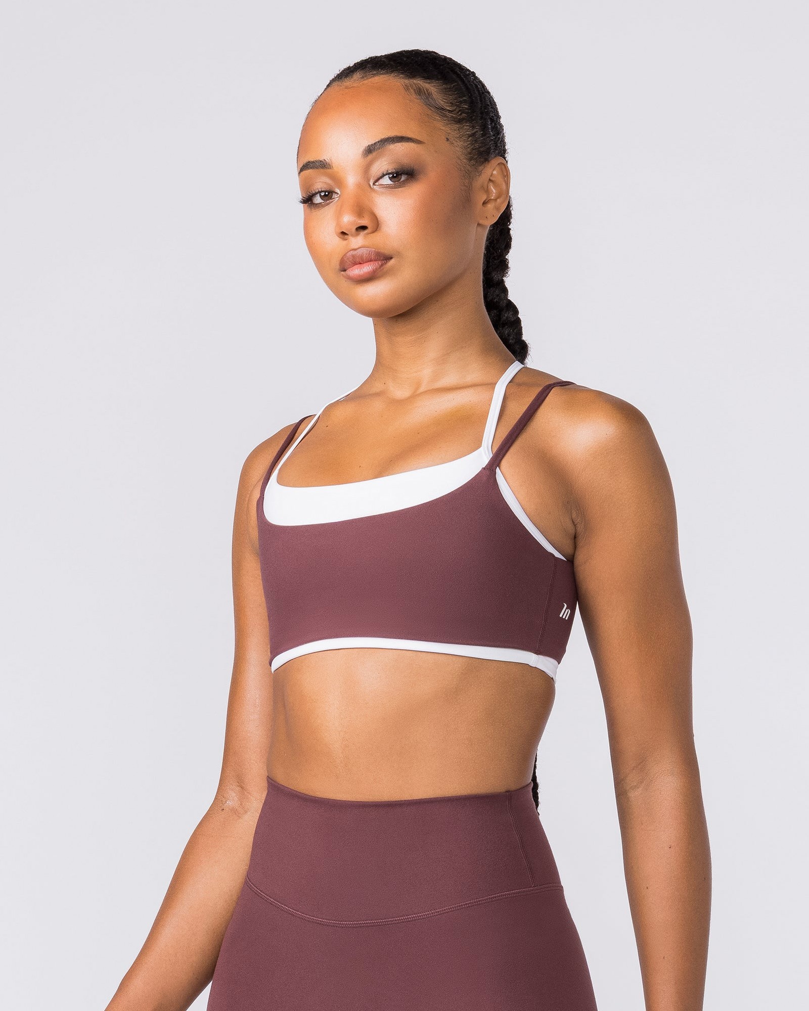 Duo Bralette - White/Rocky Road