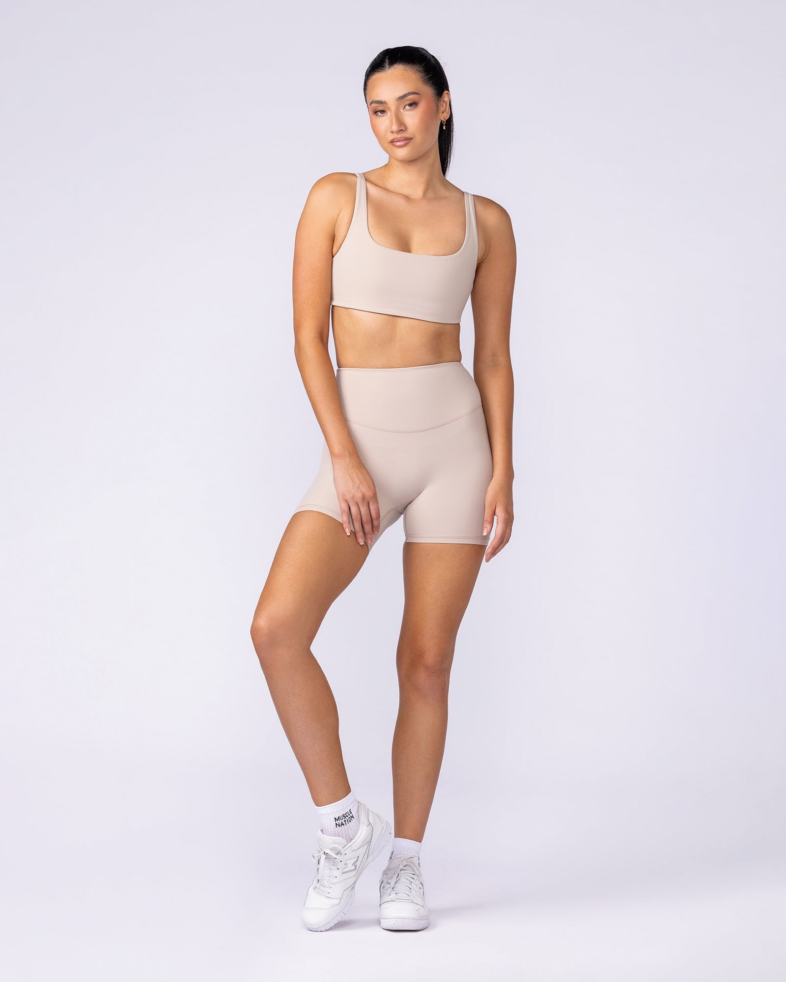 Aura Back Pocket Midway Shorts - Sand