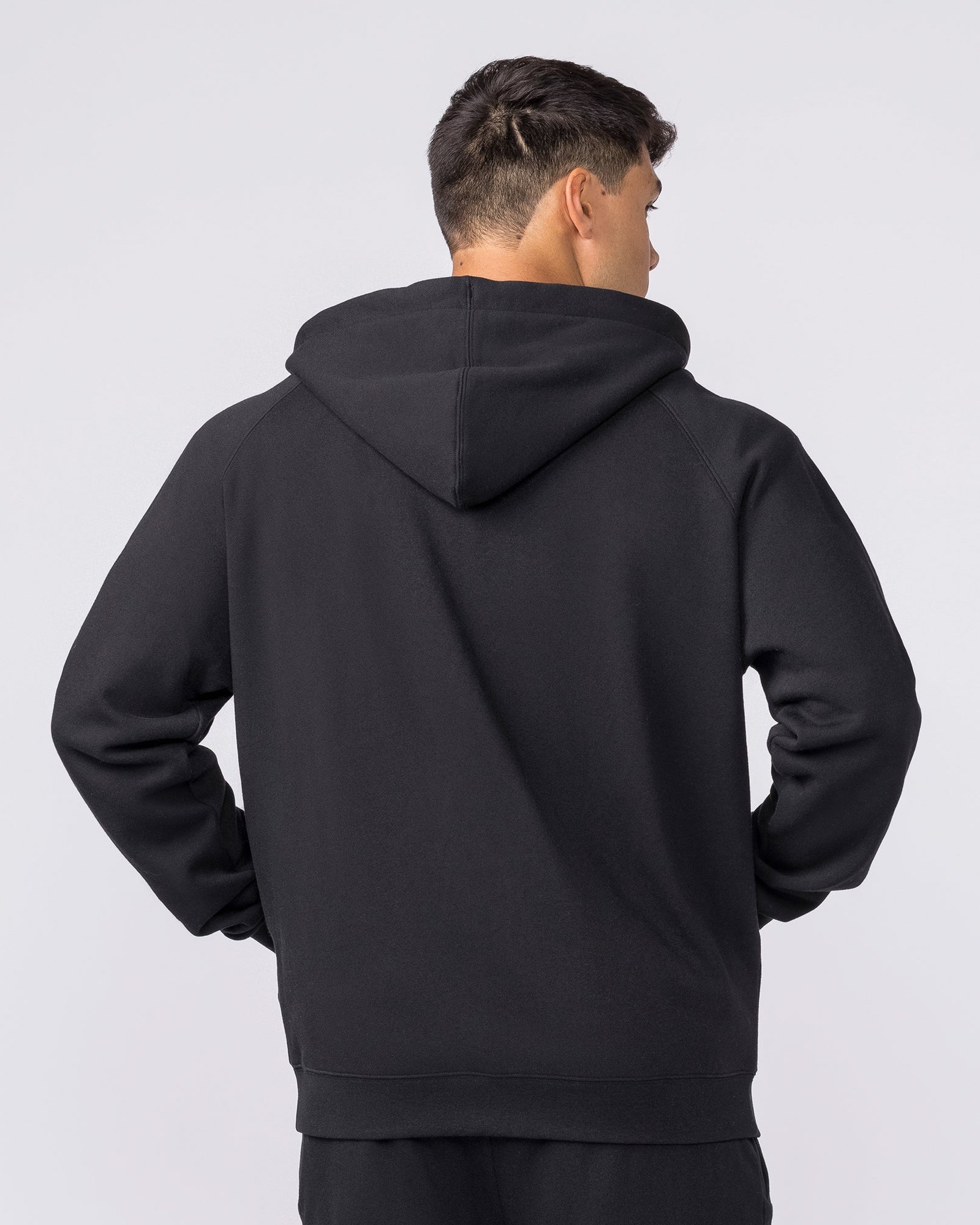Essential Zip Hoodie - Black