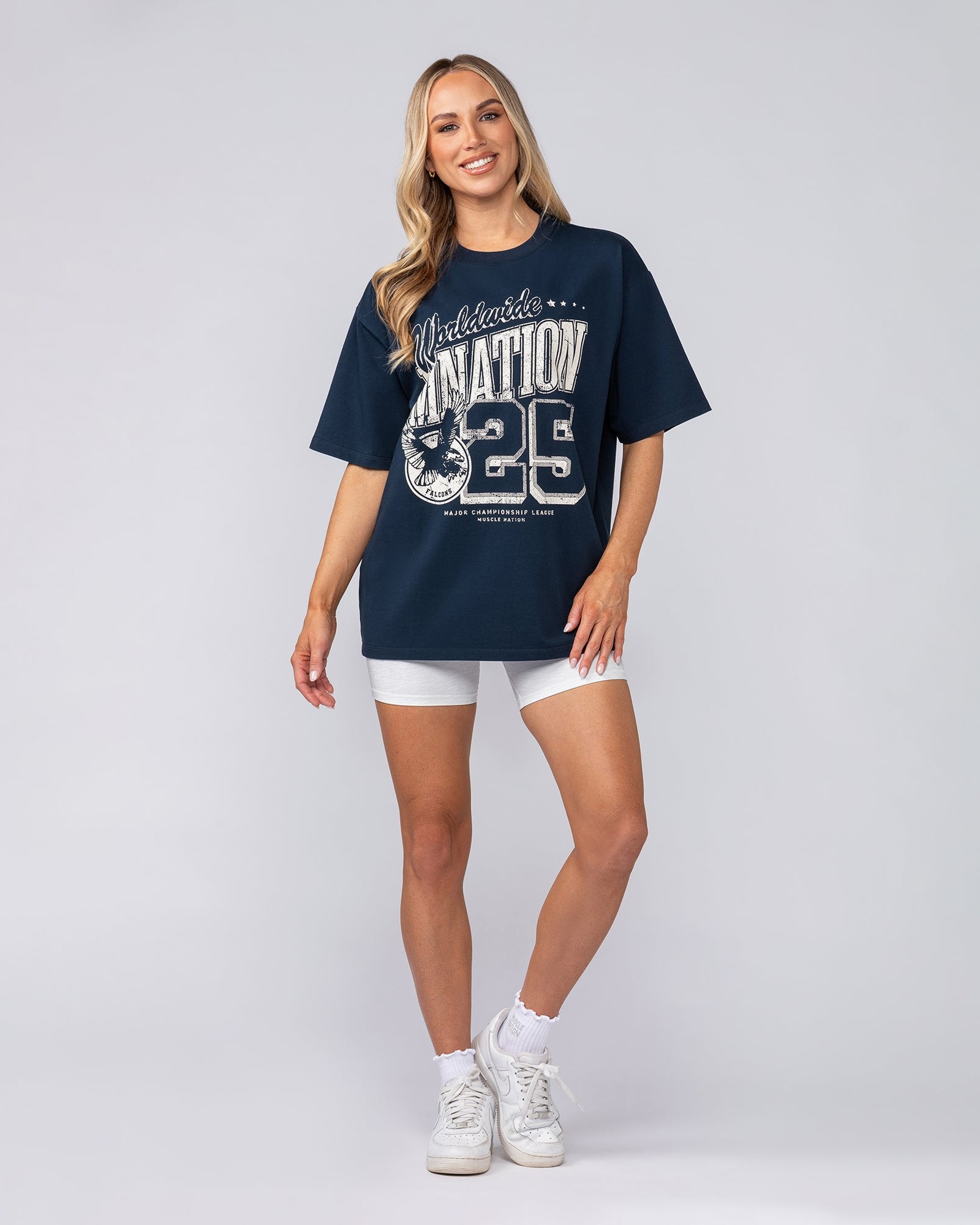 Falcon Regular Fit Tee - Navy