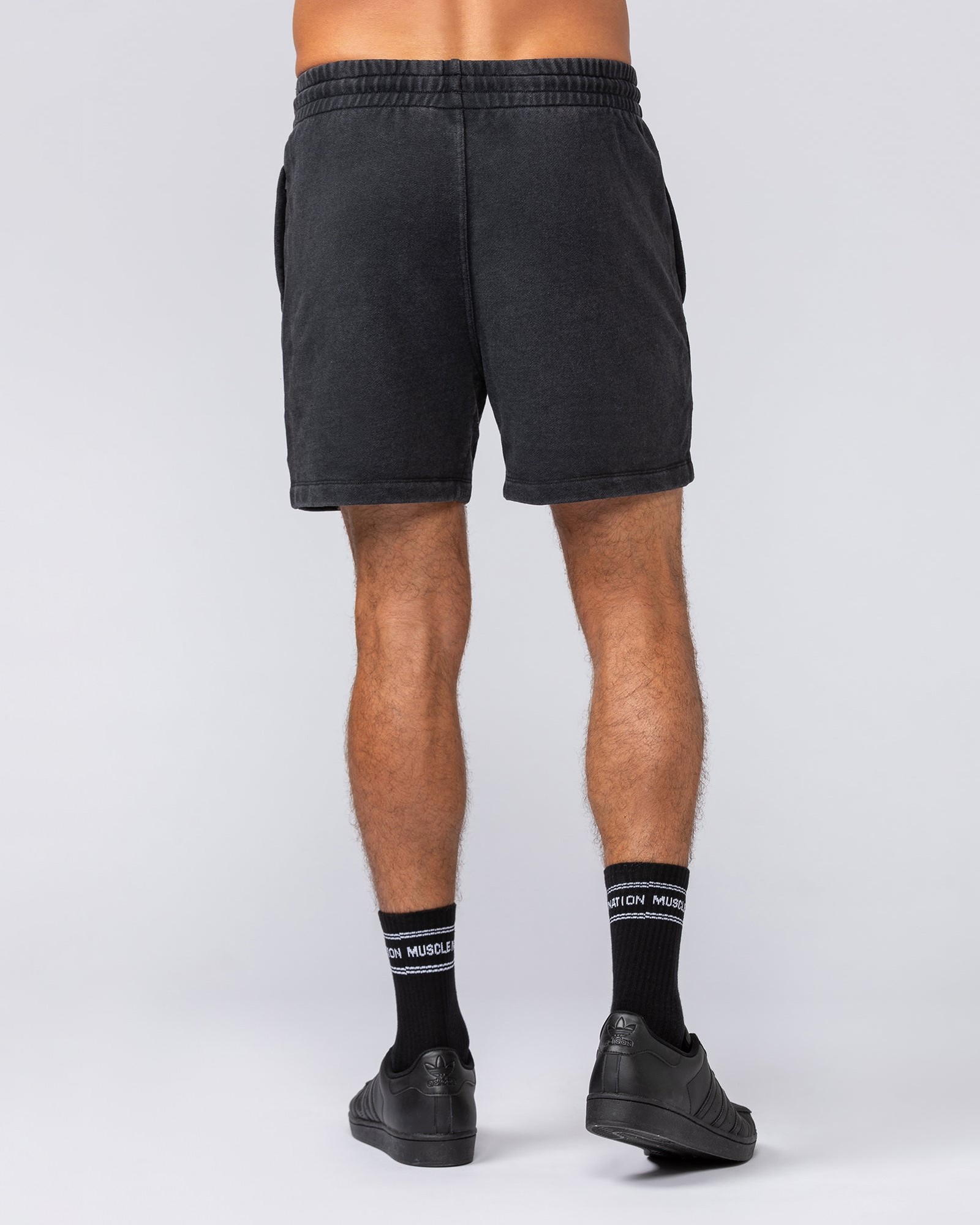 Loopback 5" Sweat Shorts - Washed Black