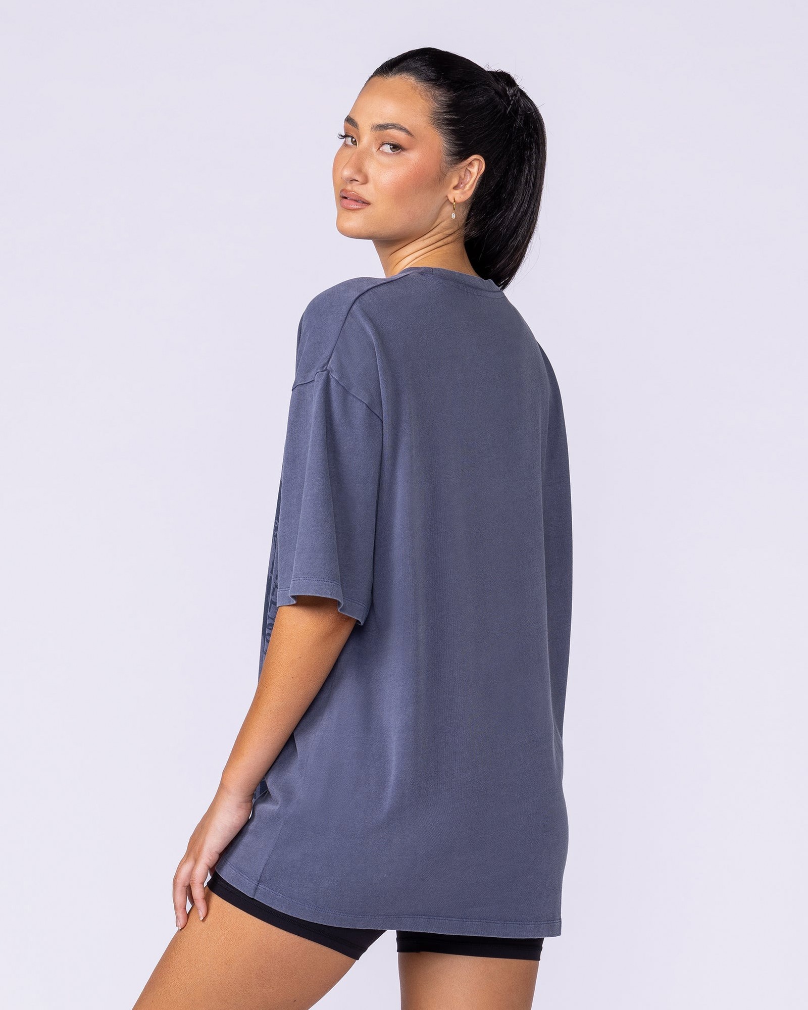 Doberman Oversized Vintage Tee - Washed Atlantis