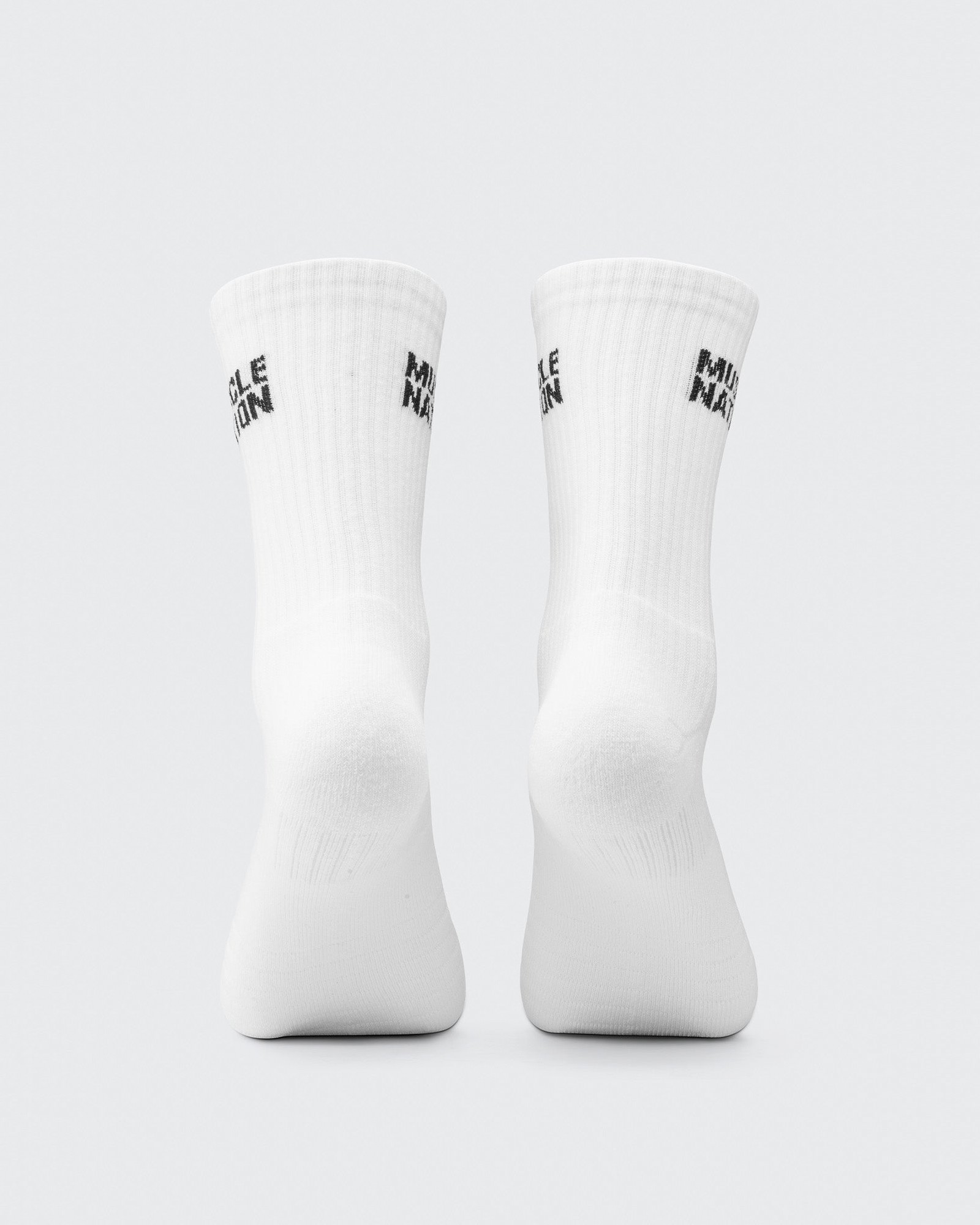 Mens Essential Crew Socks (2x Pack) - White