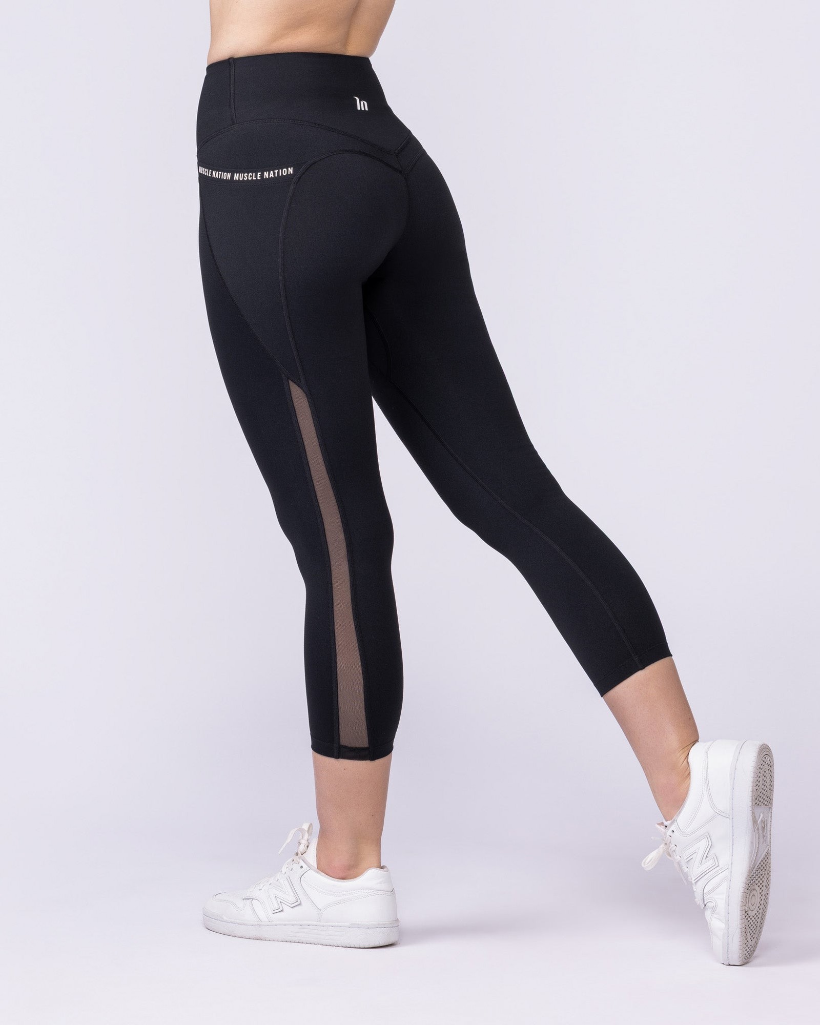 Illusion Signature Pocket 7/8 Leggings - Black