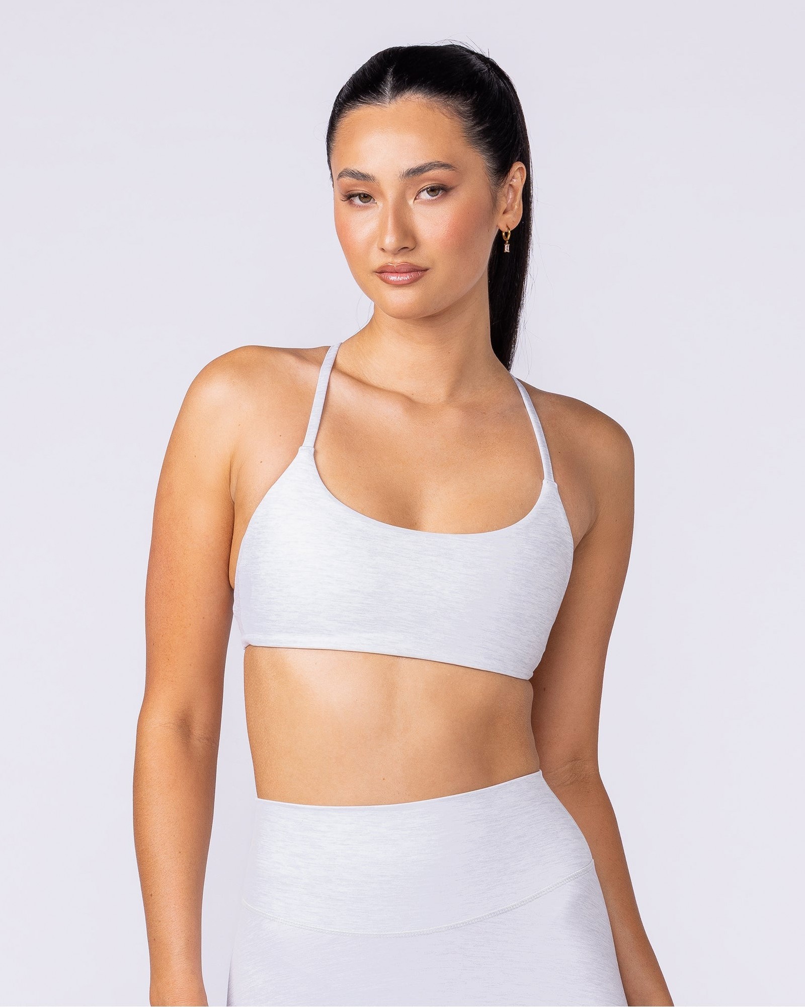 Afterglow Bralette - White Grey Marl