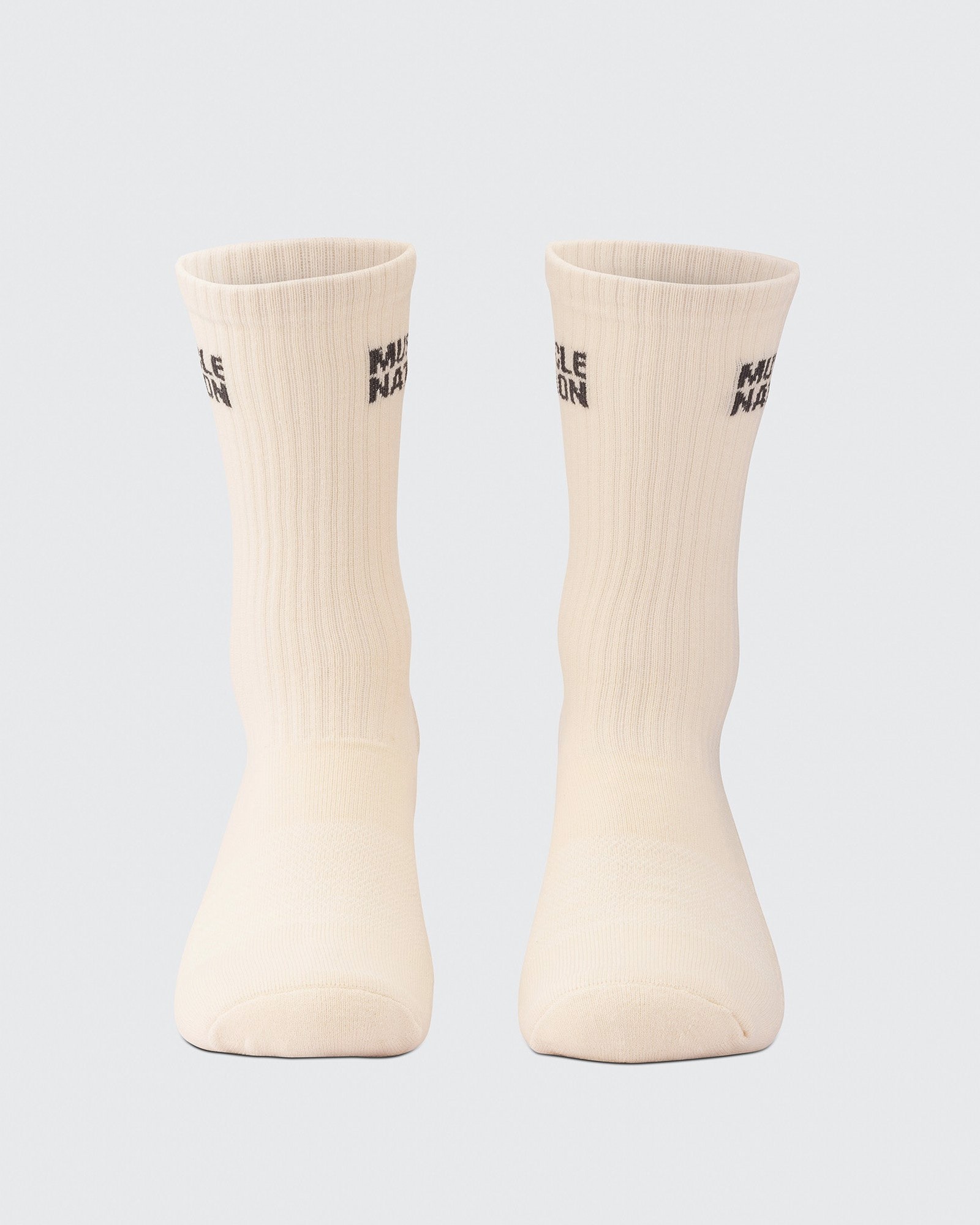 Mens Essential Crew Socks (2x Pack) - Charcoal / Dew