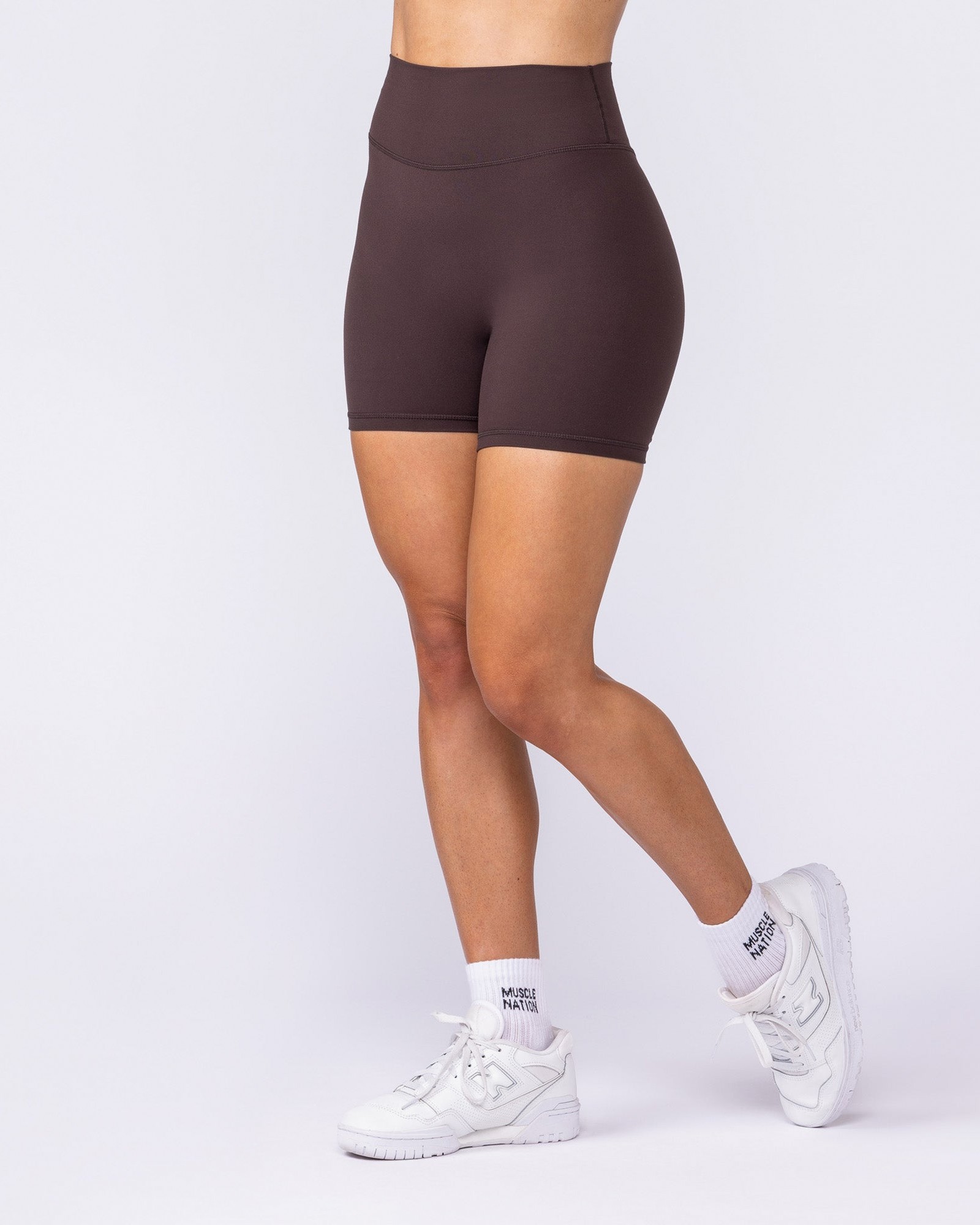 Liberty High Rise Bike Shorts - Cocoa