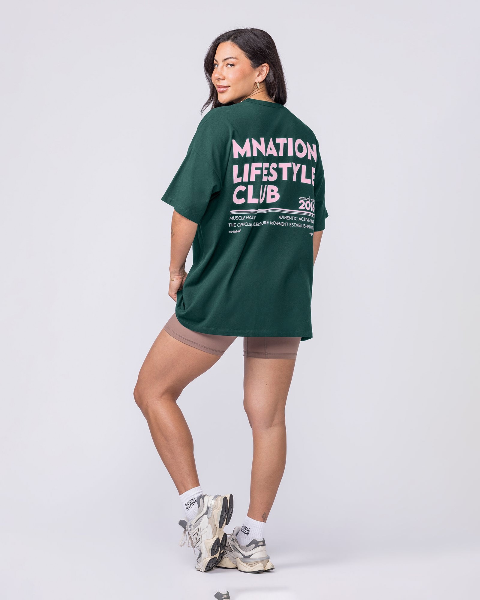 Lifestyle Club Oversized Tee - Sporting Green