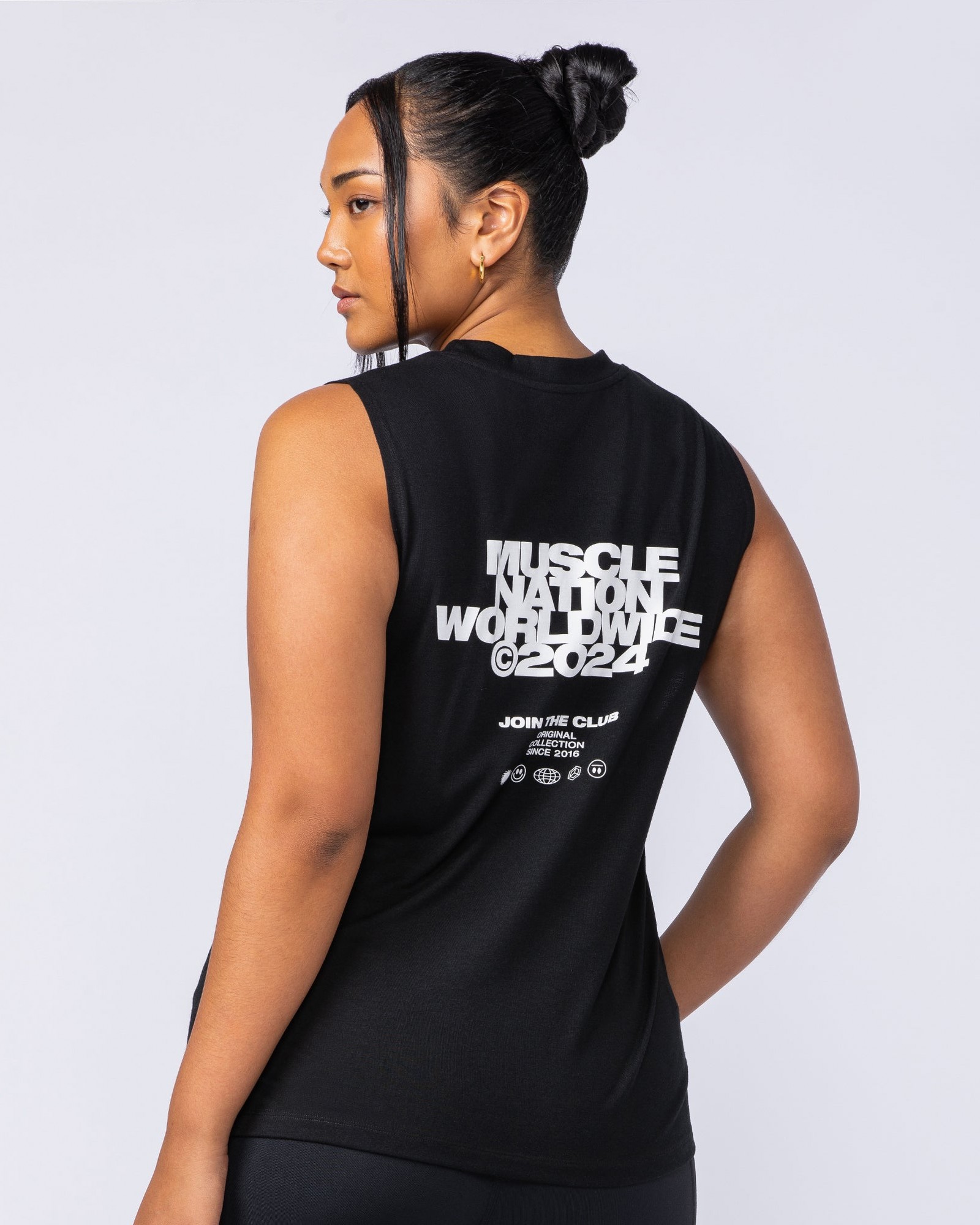 Global Drop Arm Tank - Black