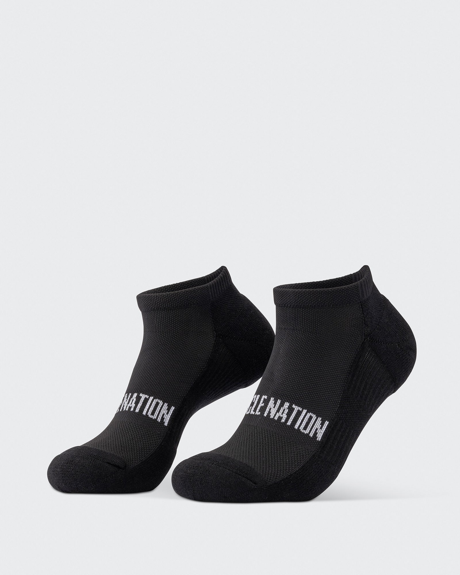 Womens Ankle Socks (x2 Pack) - Black