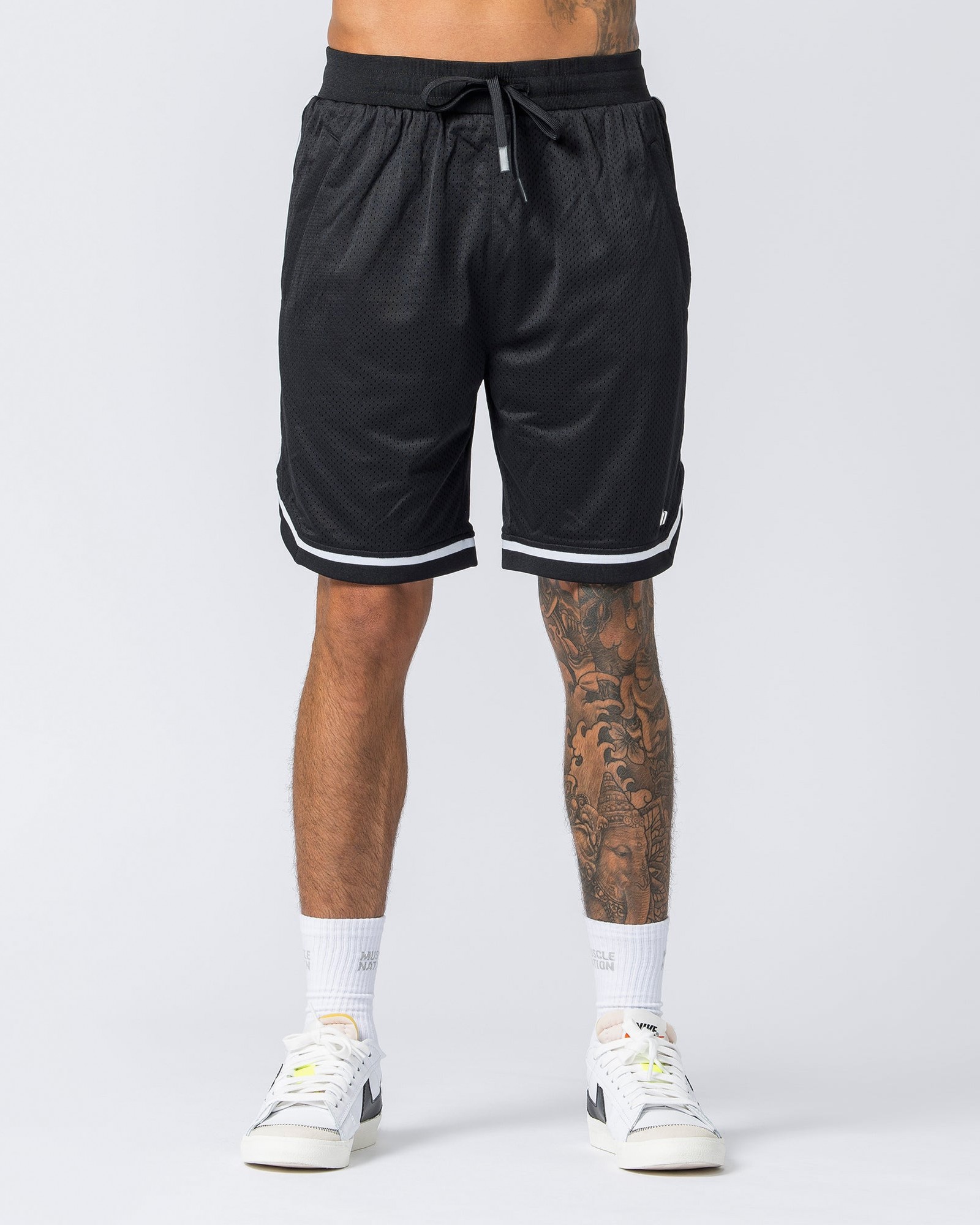 Mens 8" Basketball Shorts - Black