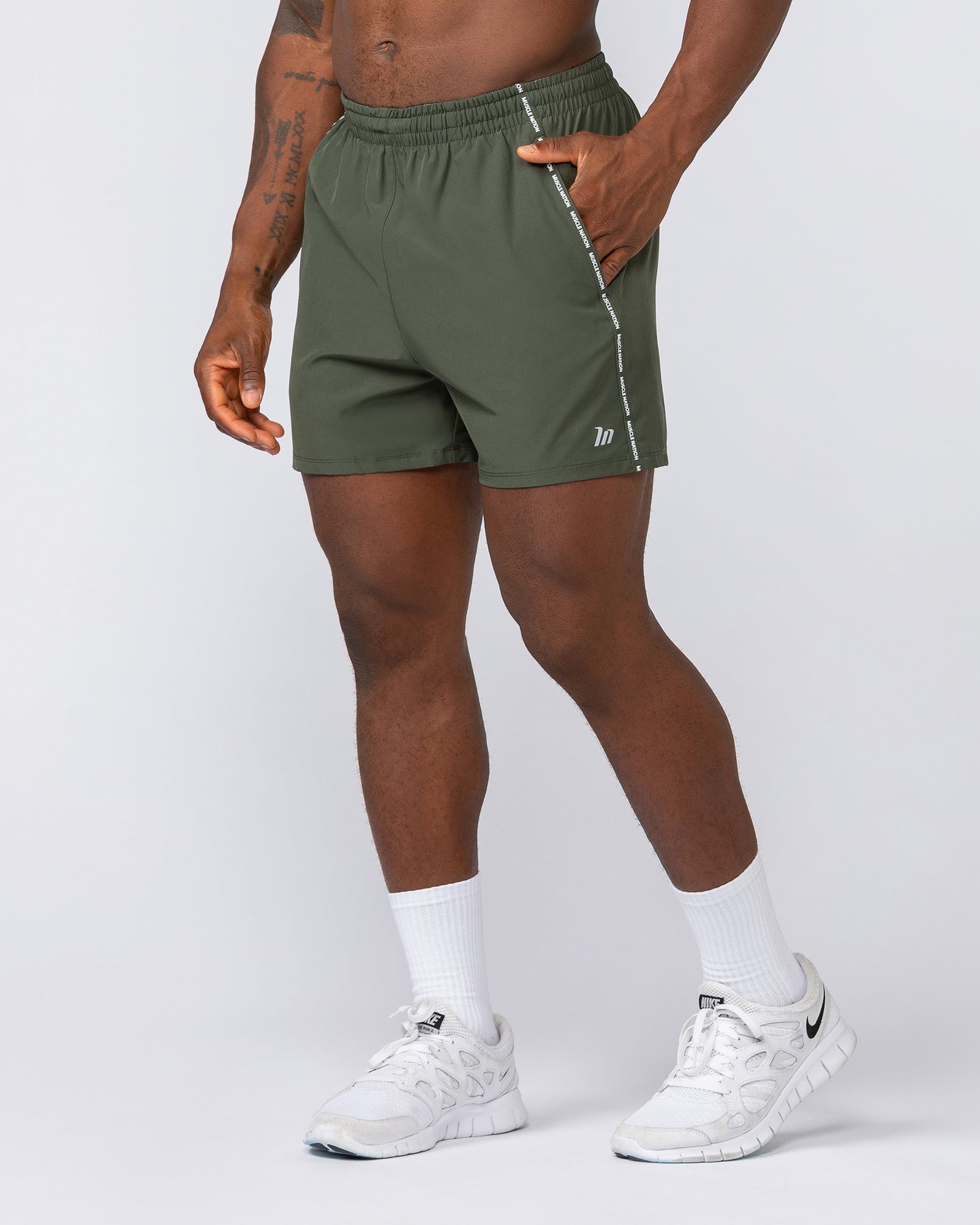 Iconic New Heights 4" Shorts - Dark Khaki
