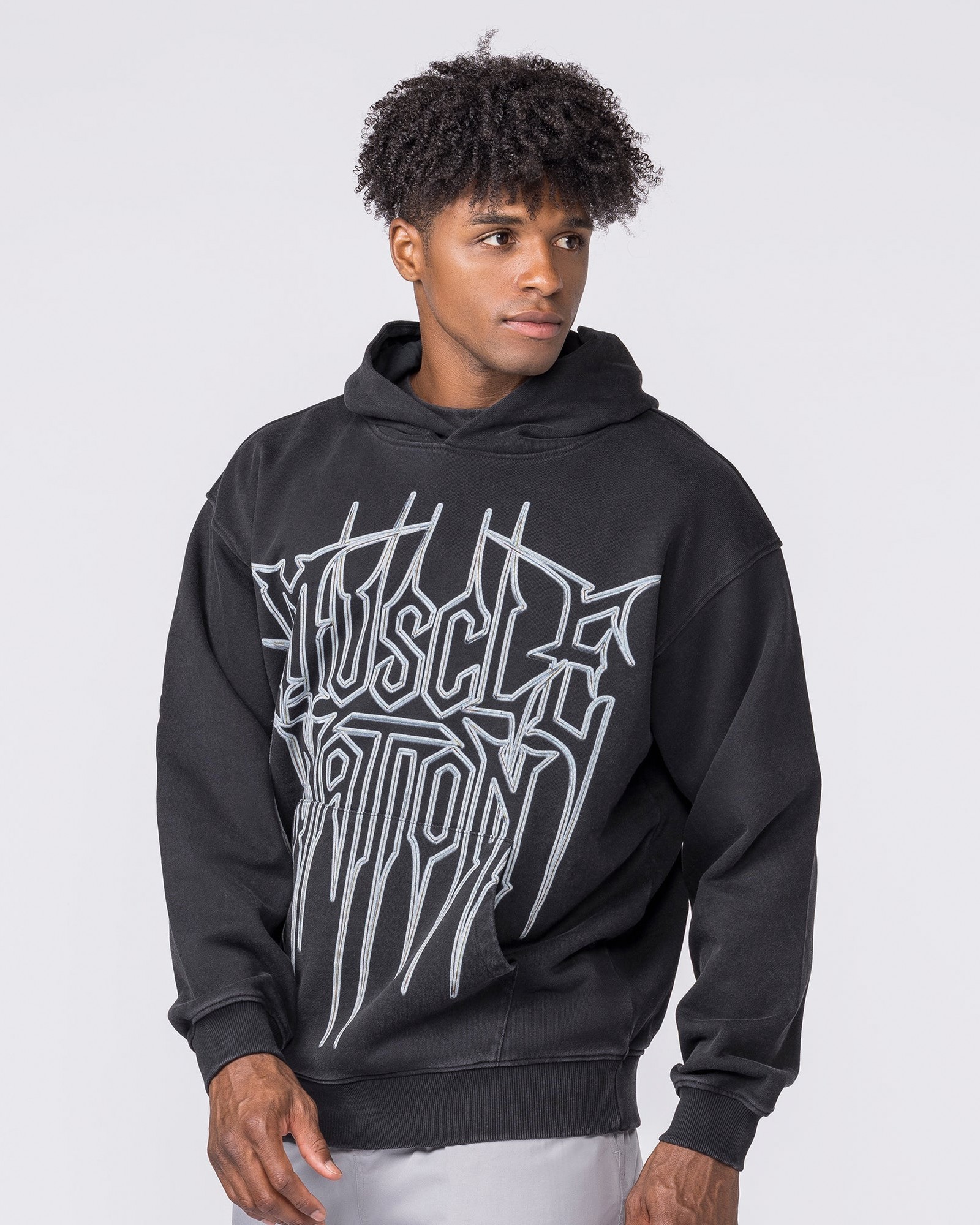 Metalcore Vintage Hoodie - Washed Black