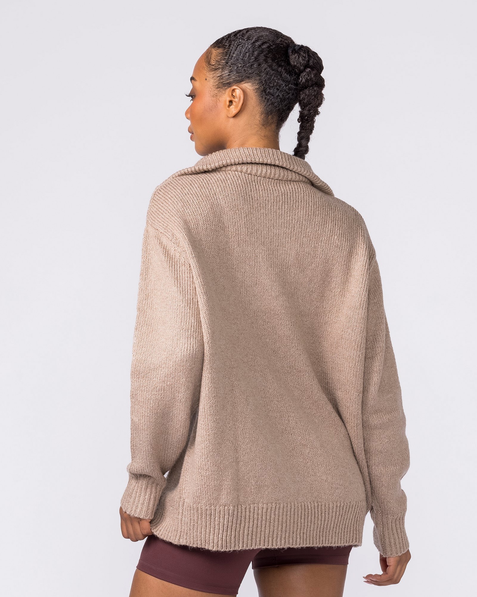 Heritage Oversized Knit - Fossil