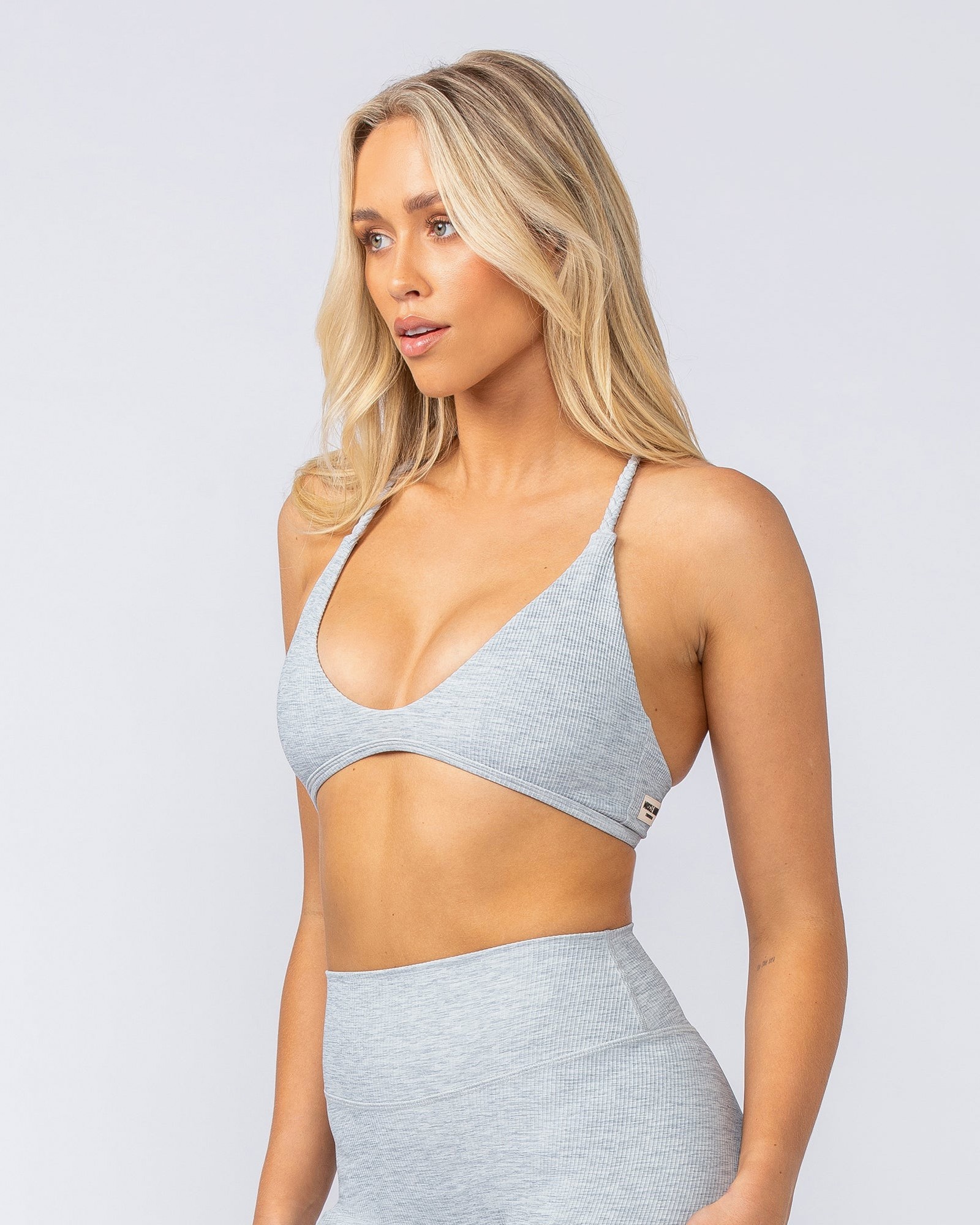 Breeze Rib Bralette - Grey Marl