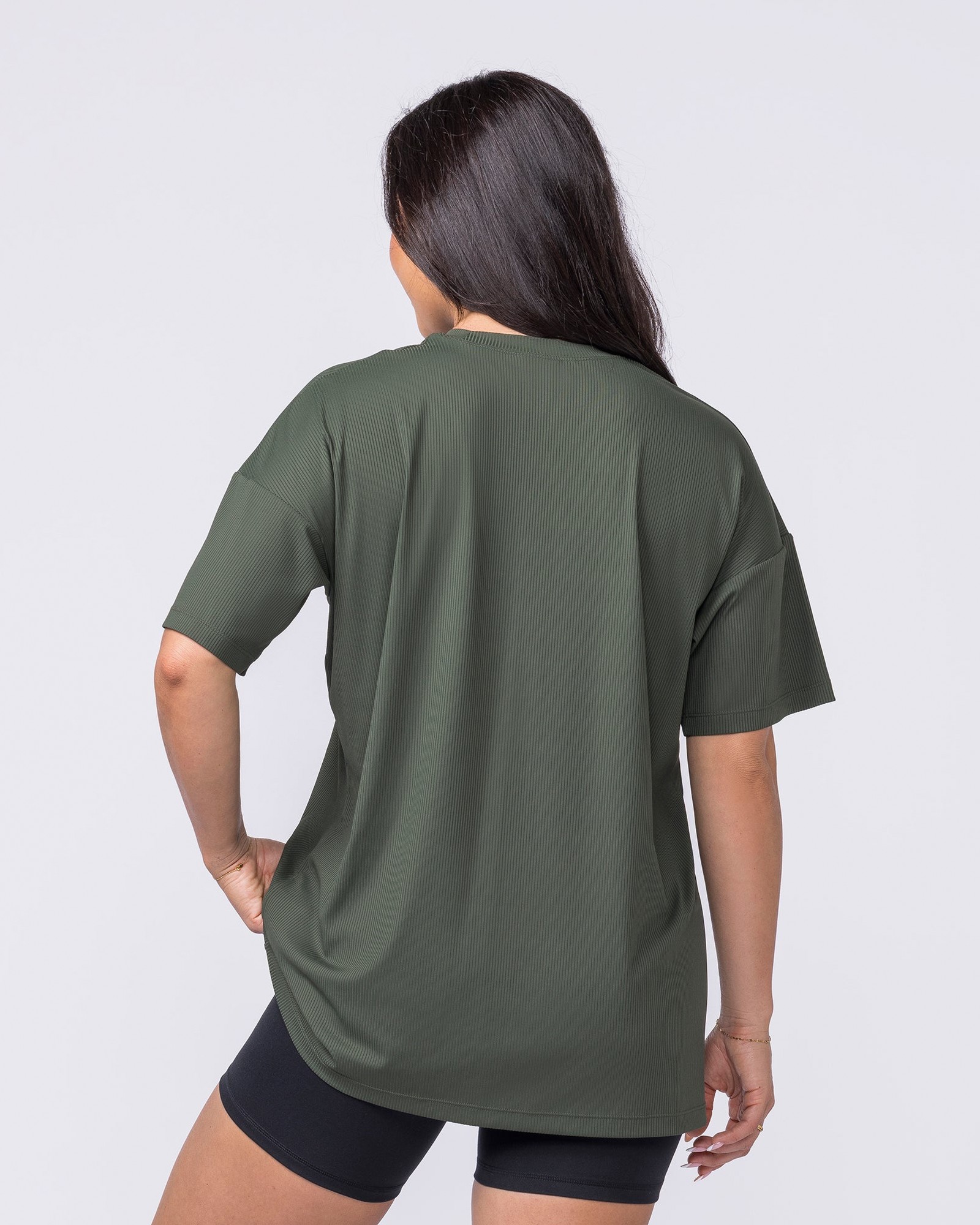 Relaxed Rib Training Tee - Dark Eucalyptus
