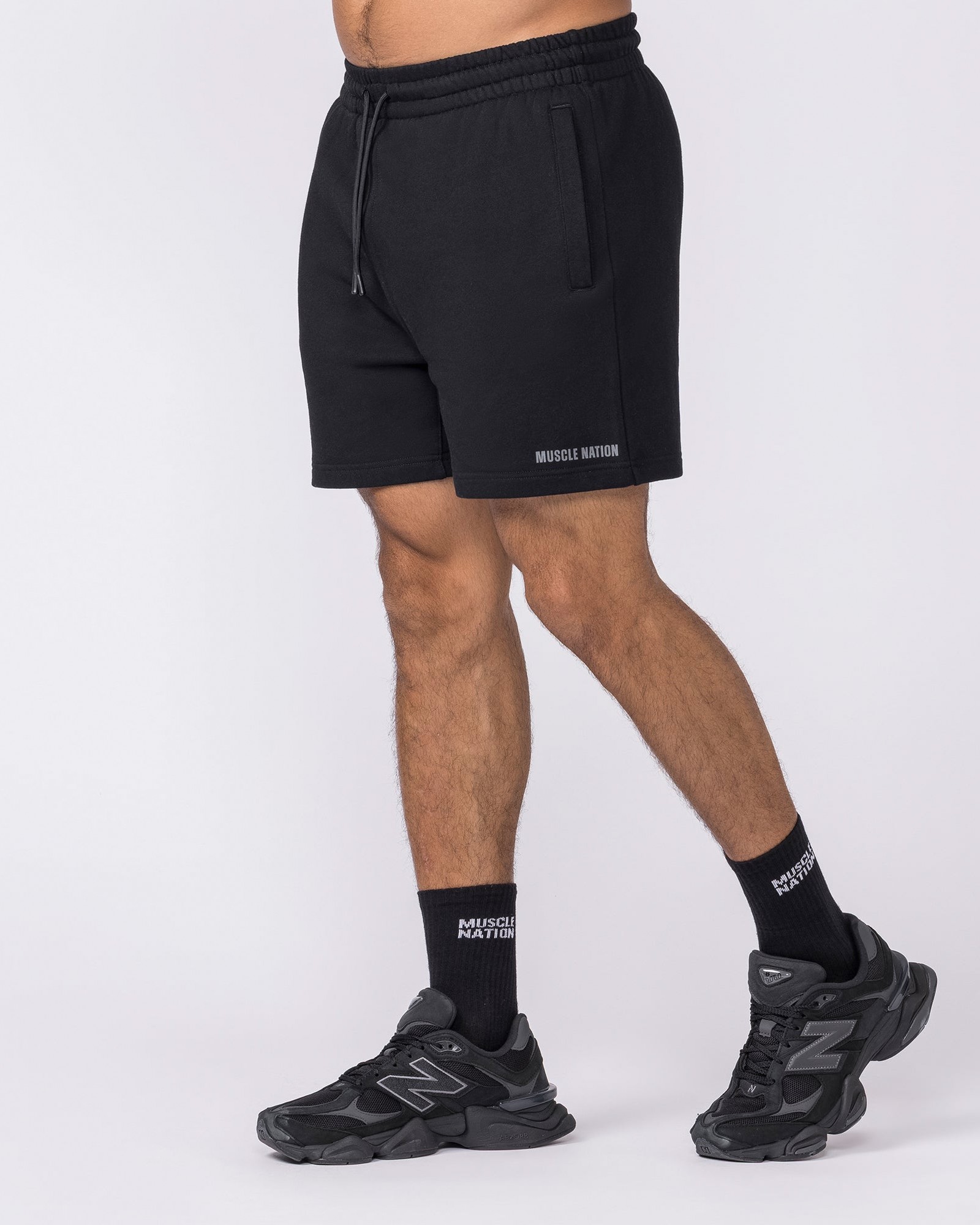 Essential Sweat 5" Shorts - Black