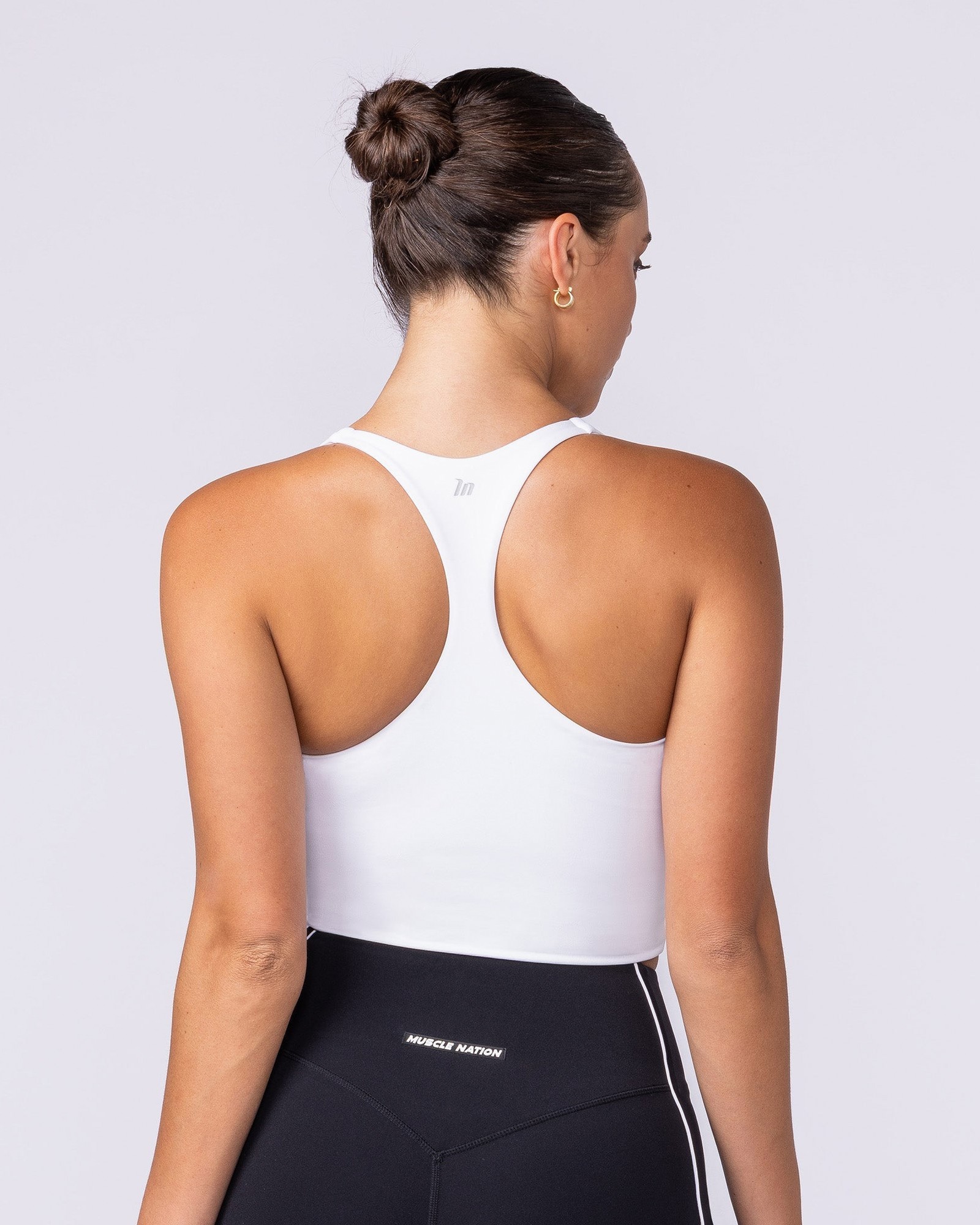 Active Form Cropped Tank - White