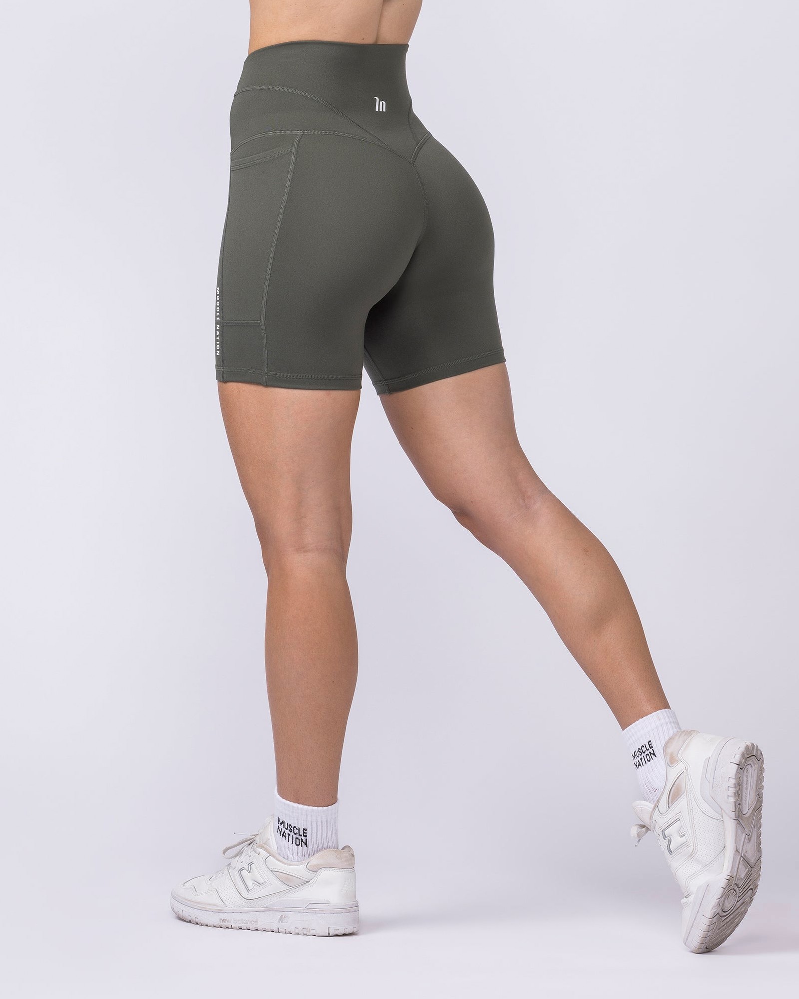 Unrivalled Everyday Pocket Bike Shorts - Eucalyptus