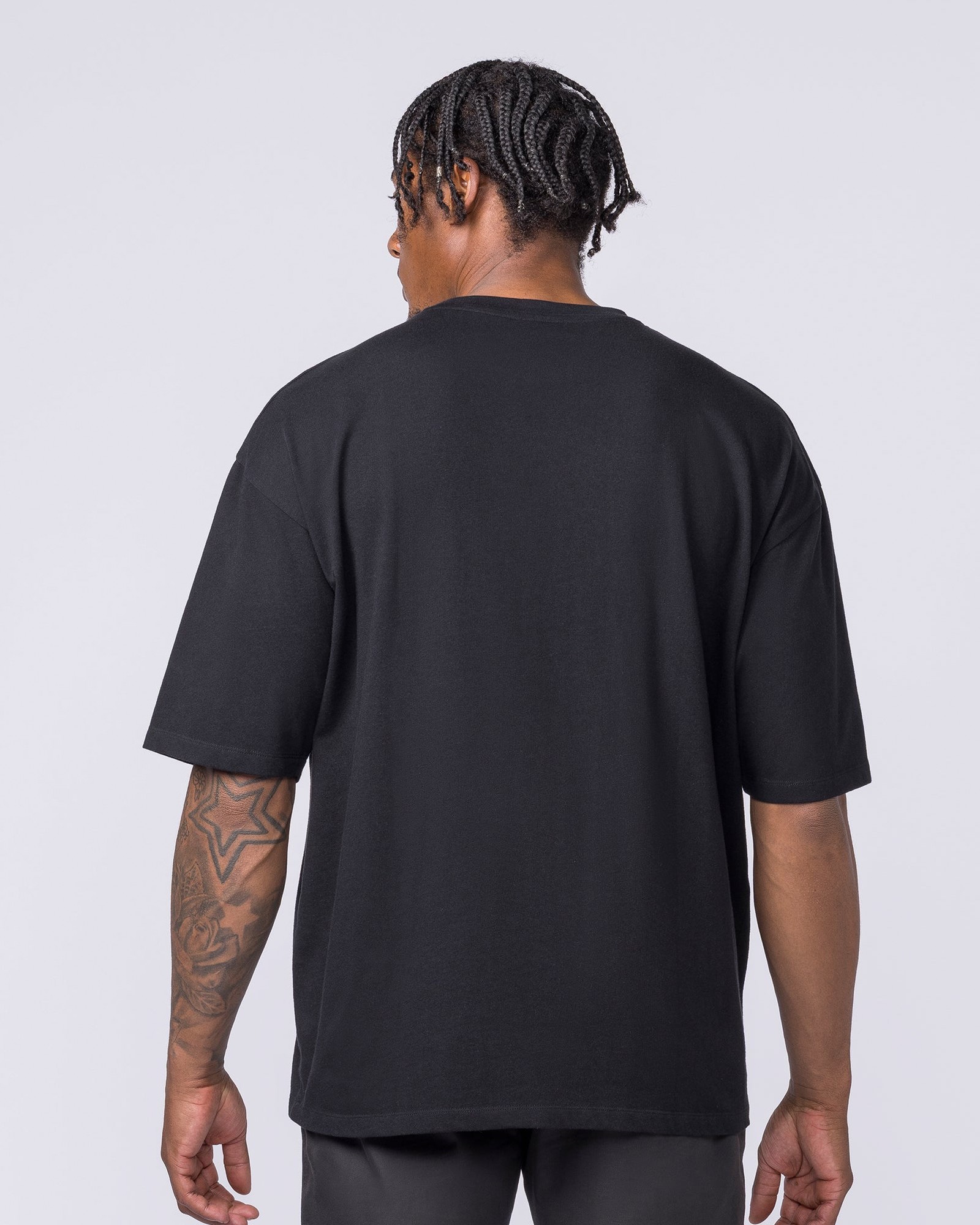 Spartan Oversized Tee - Black