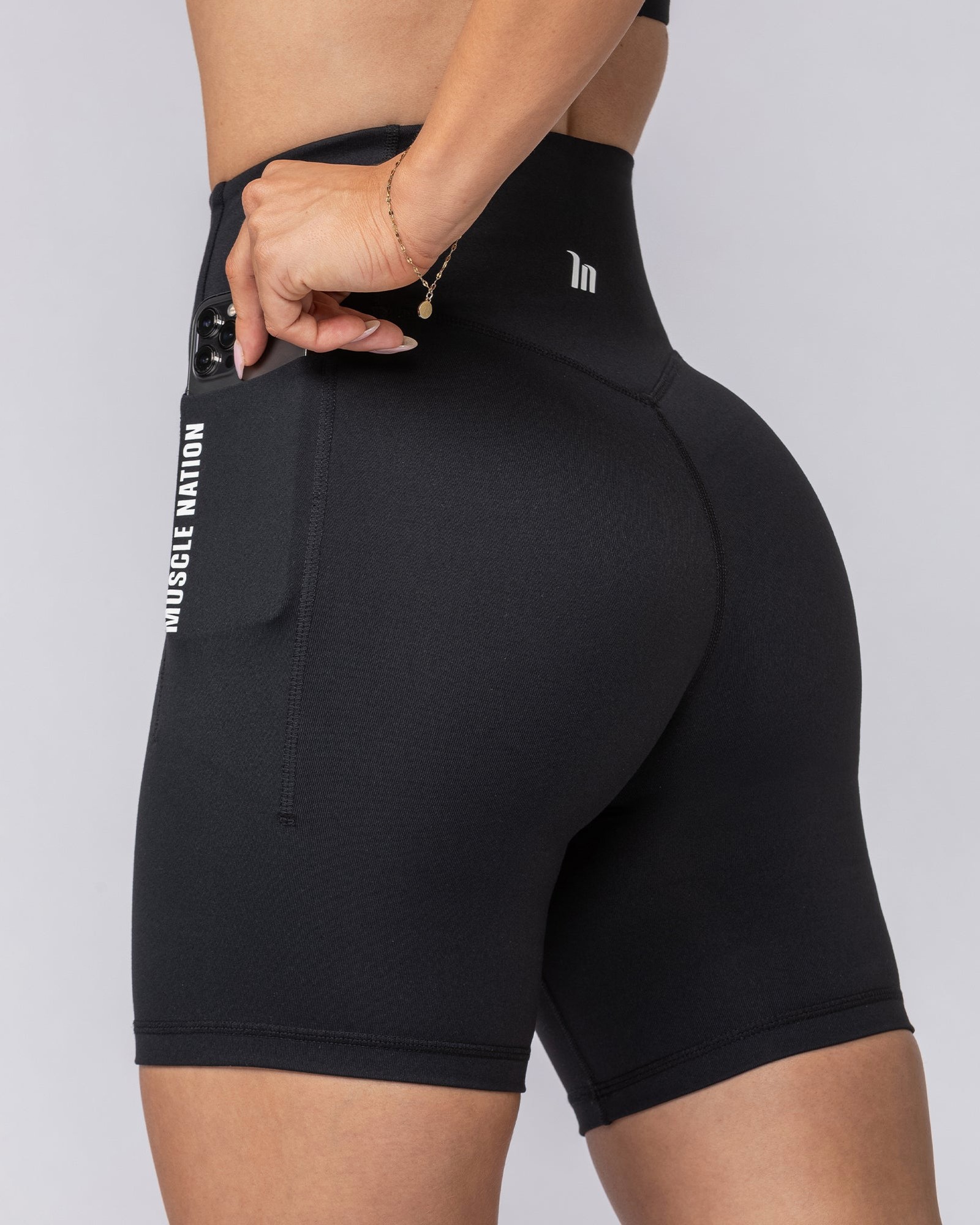 Core Pocket Bike Shorts - Black