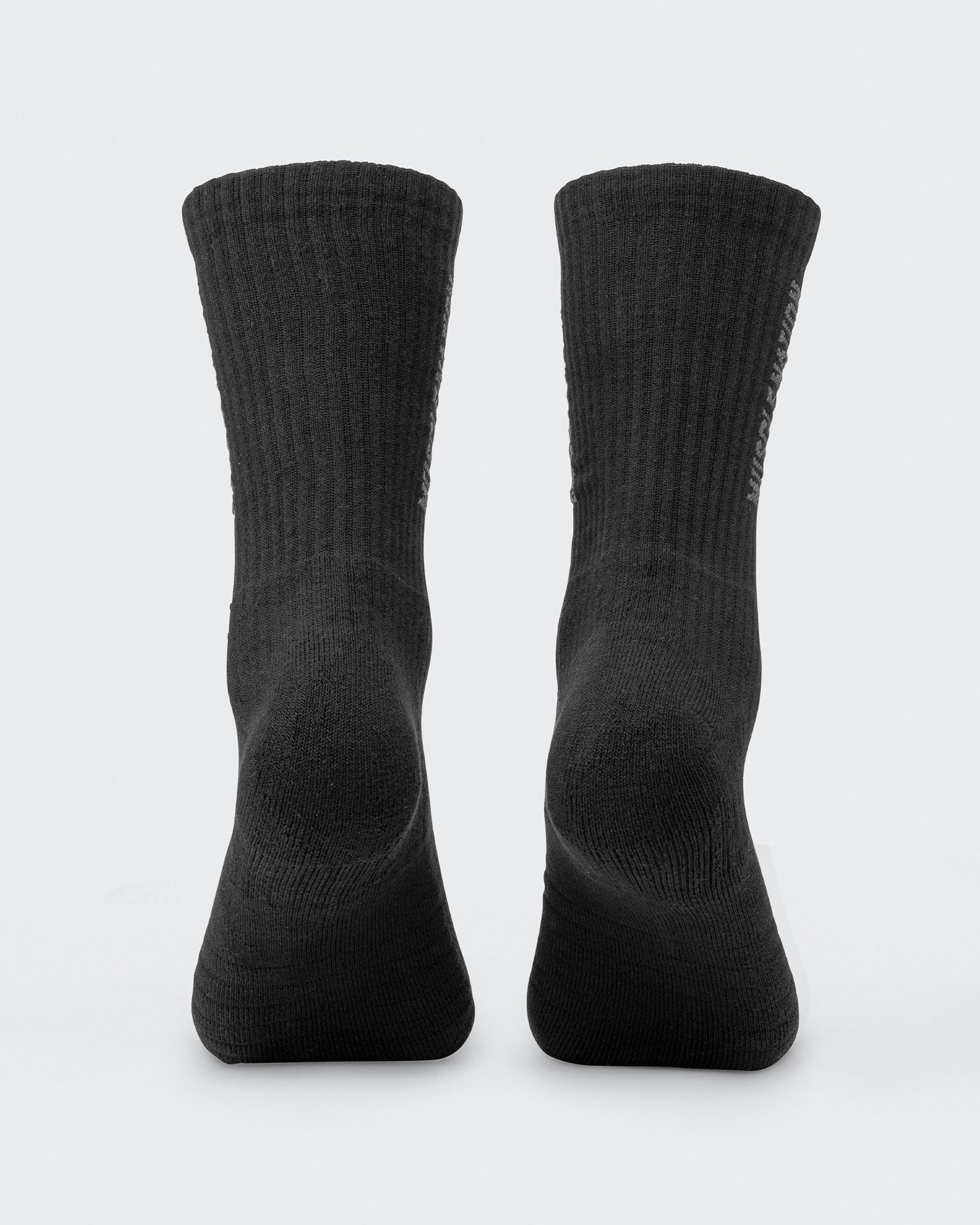Mens Linear Crew Sock (2x Pack) - Black