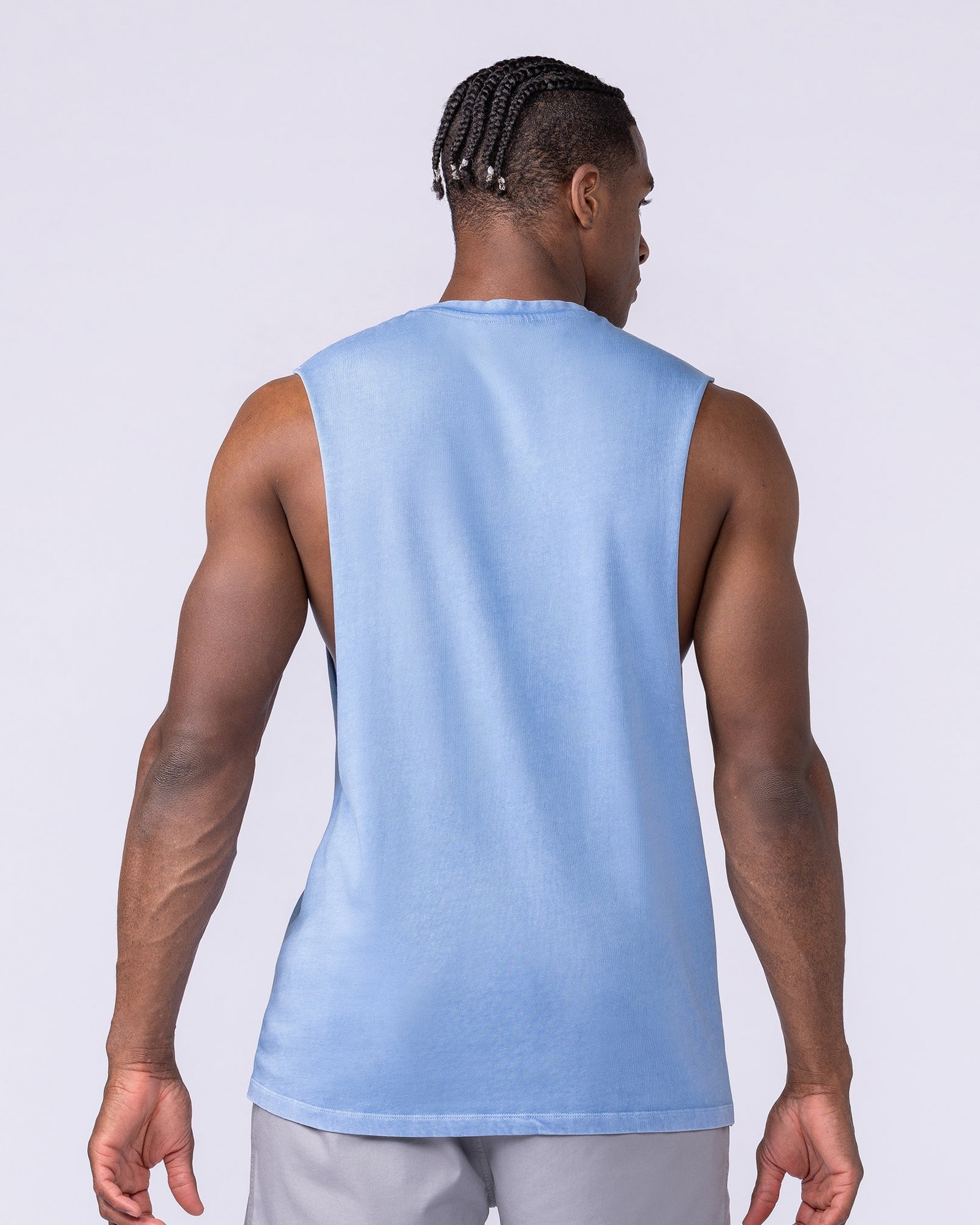 Vintage Training Drop Arm Tank - Washed Pacific