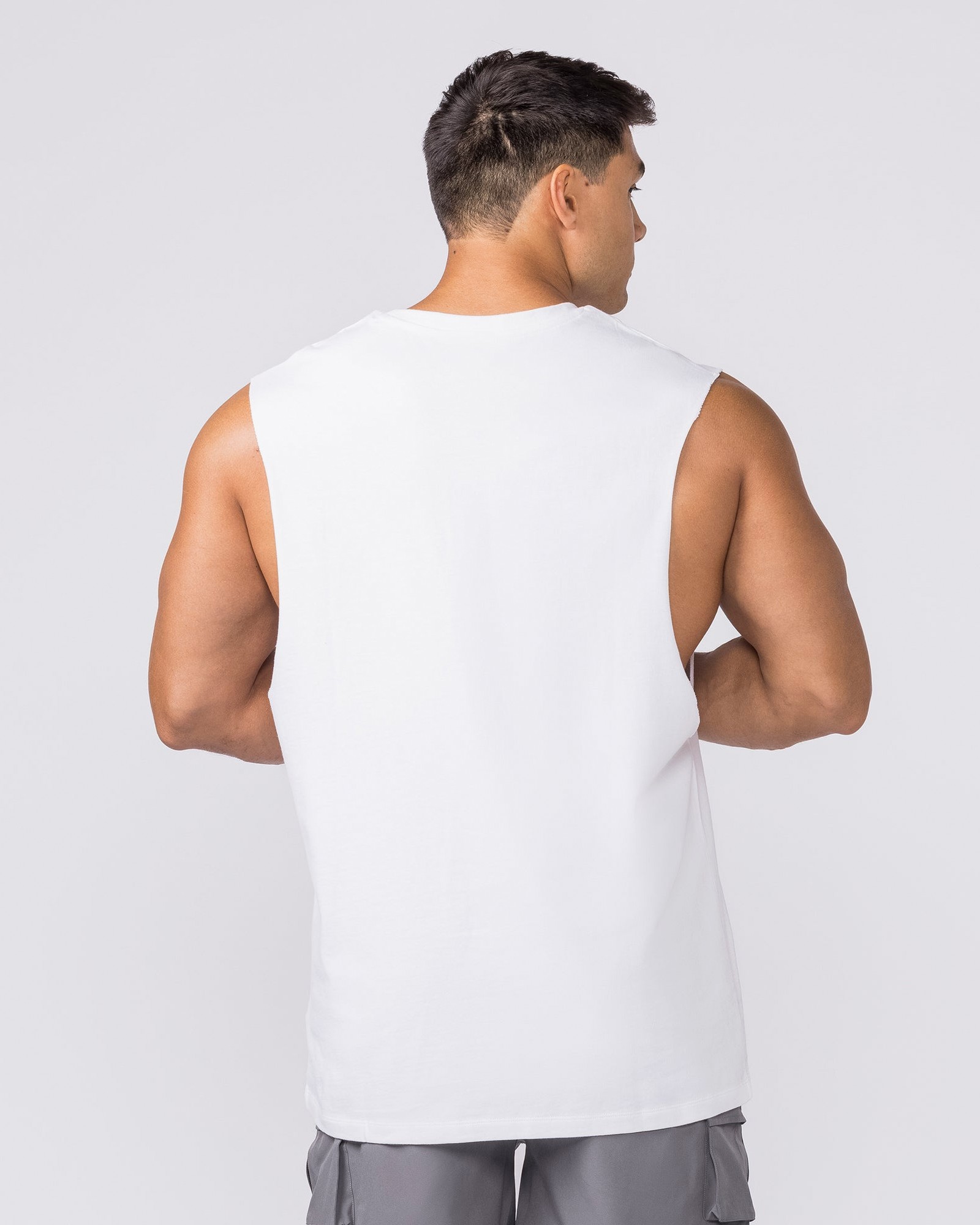 Training Drop Arm Tank - White