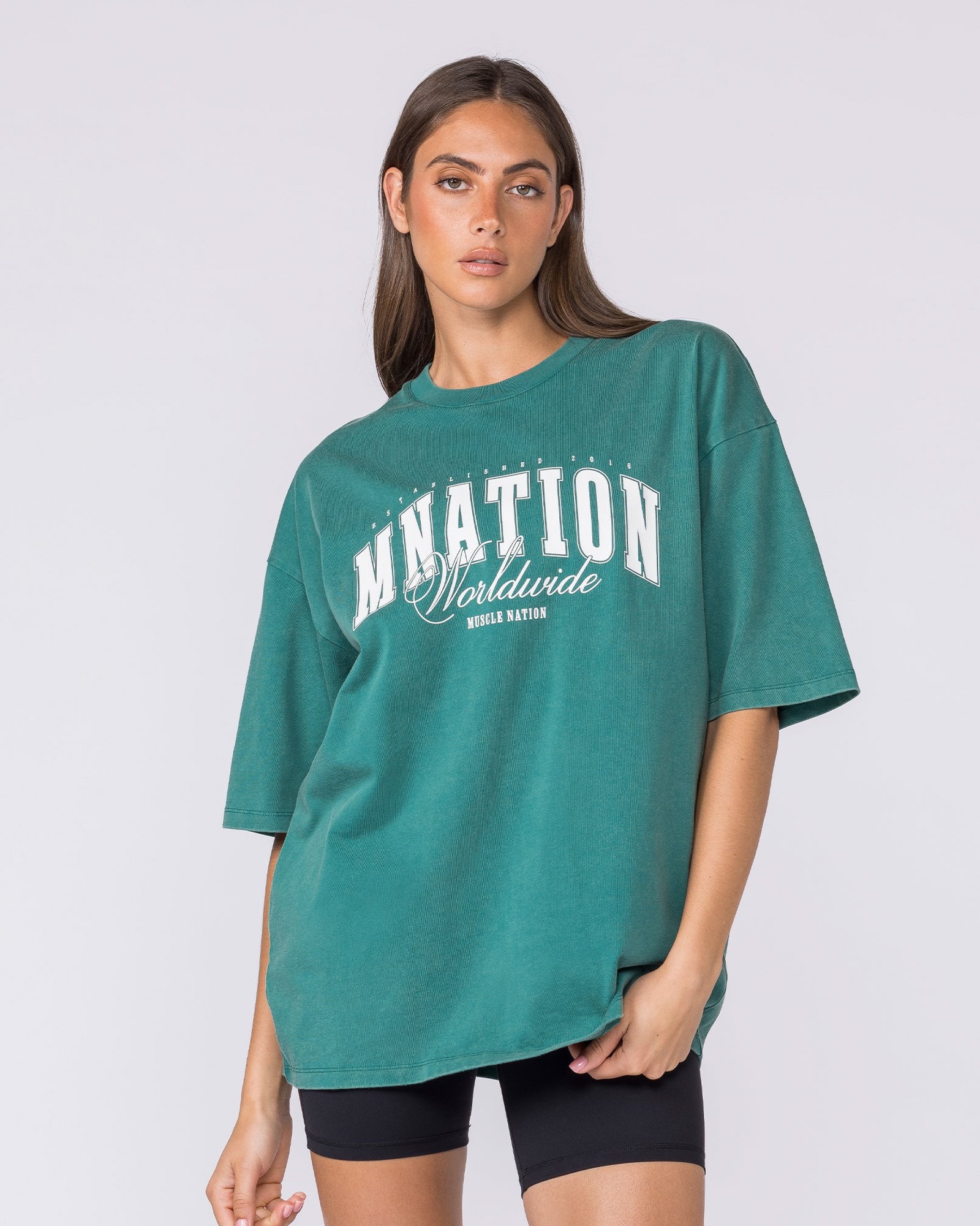 Worldclass Oversized Tee - Washed Leaf