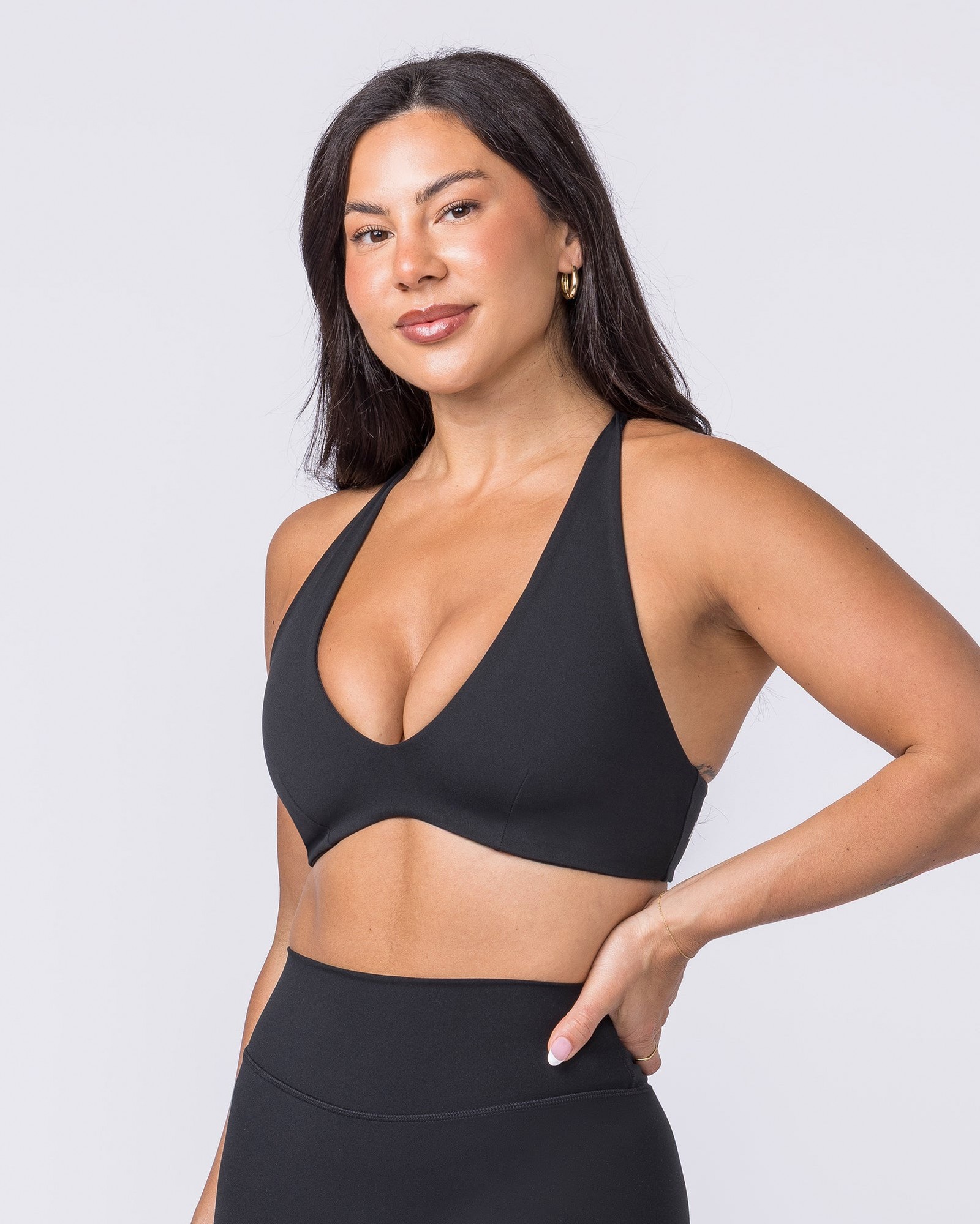 Liberty Lustre Bralette - Black