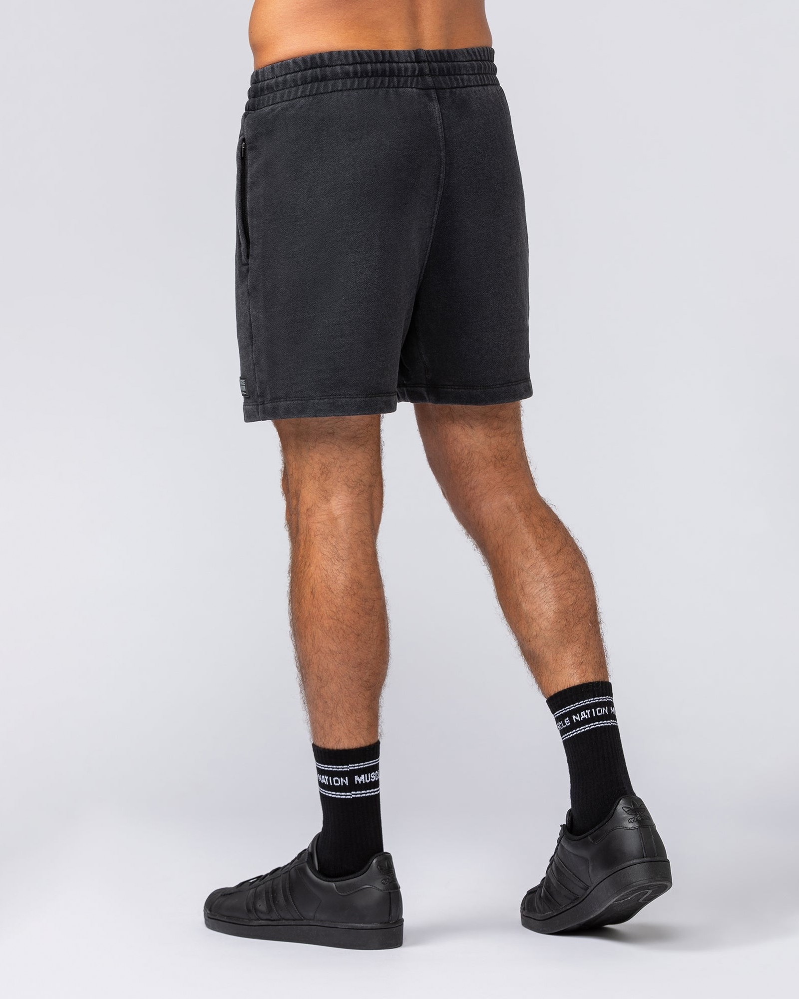 Loopback 5" Sweat Shorts - Washed Black