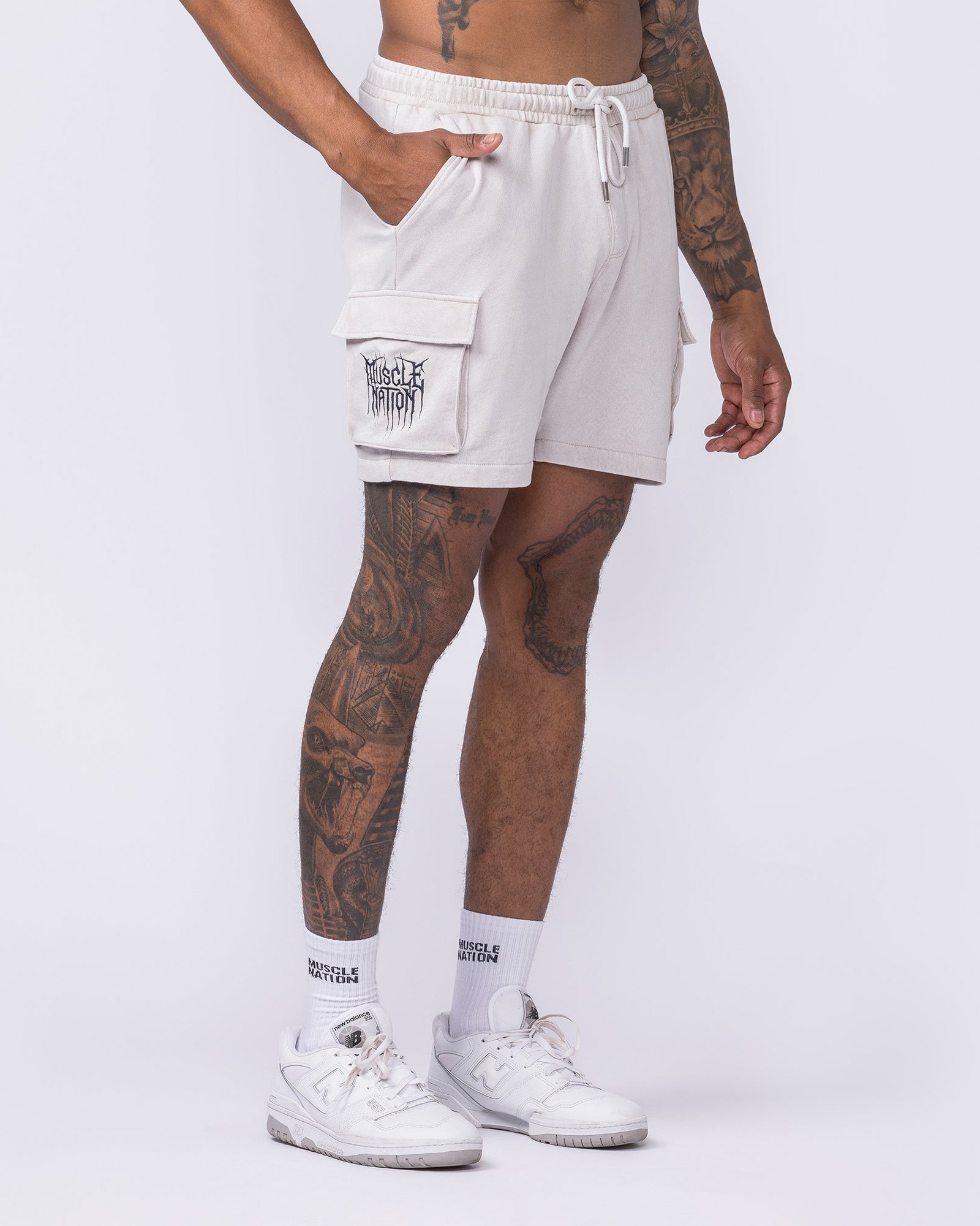 Weekender Vintage Cargo 5" Shorts - Washed Cream