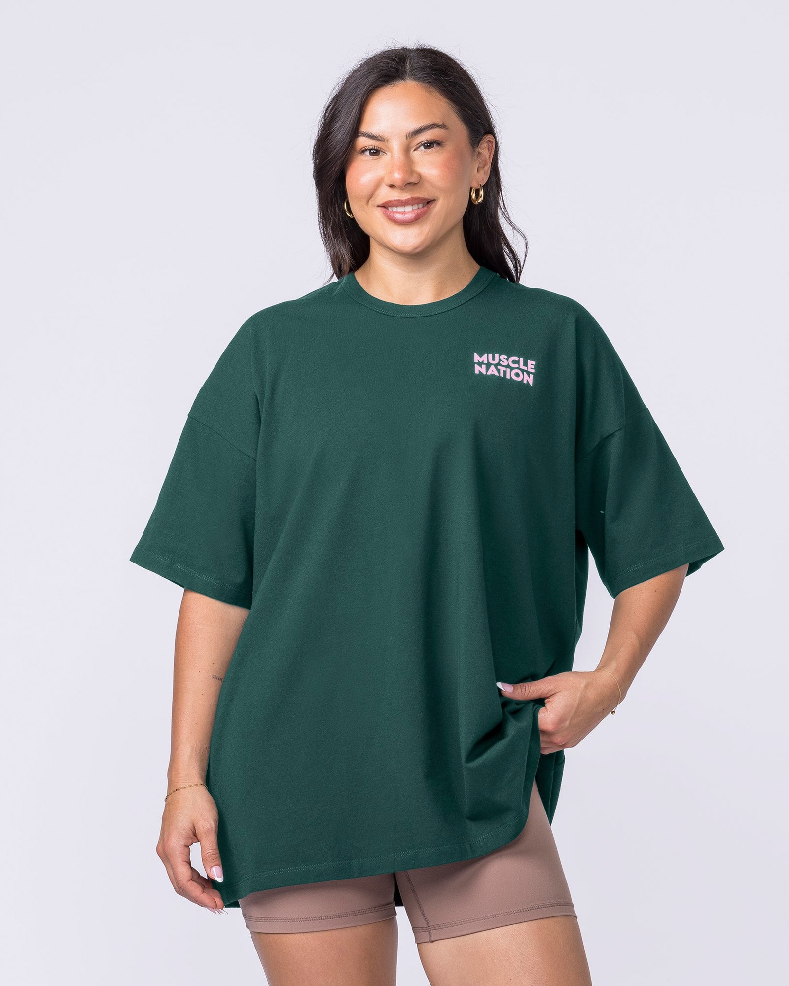 Lifestyle Club Oversized Tee - Sporting Green