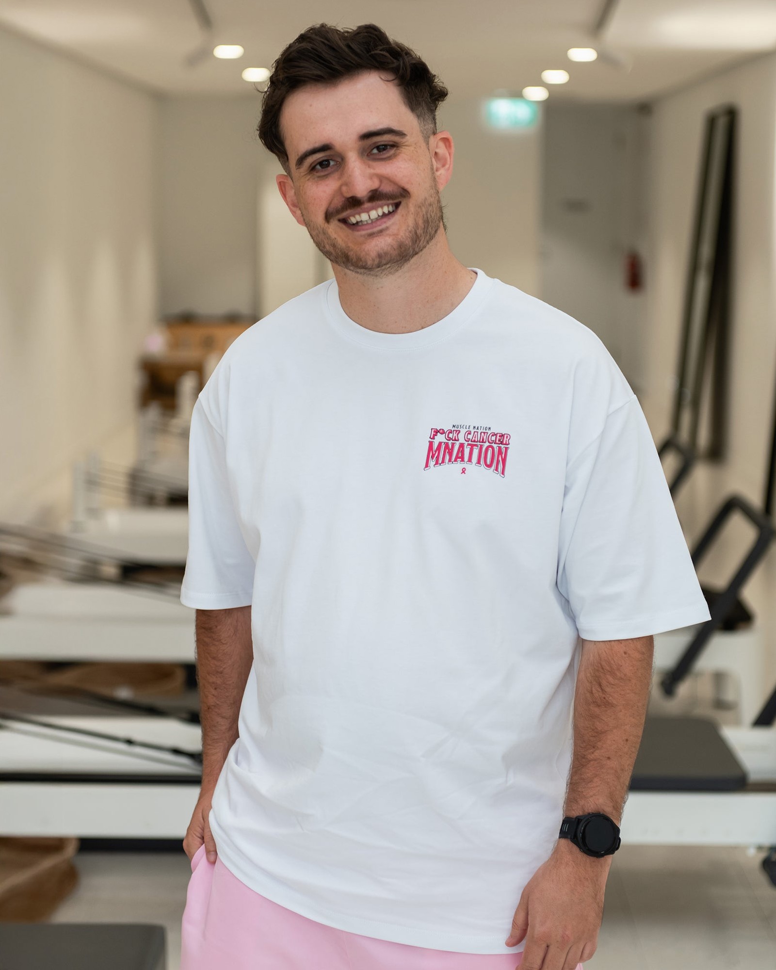 F*ck Cancer Oversized Tee - White