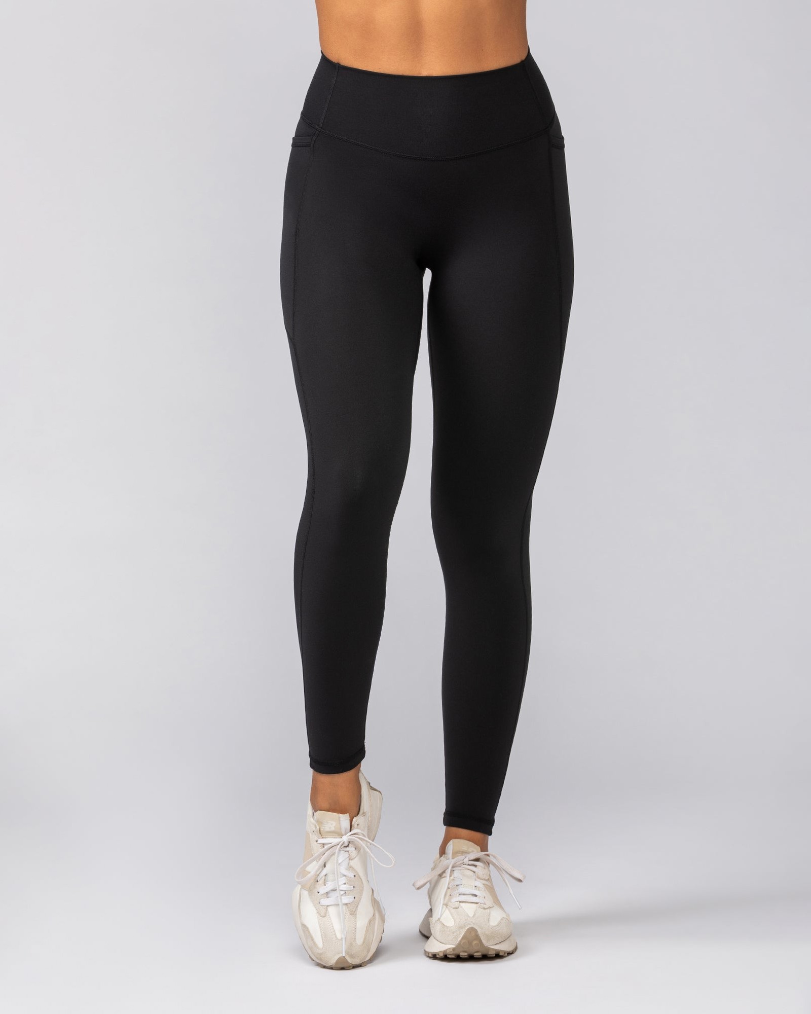 Liberty Pocket Ankle Length Leggings - Black