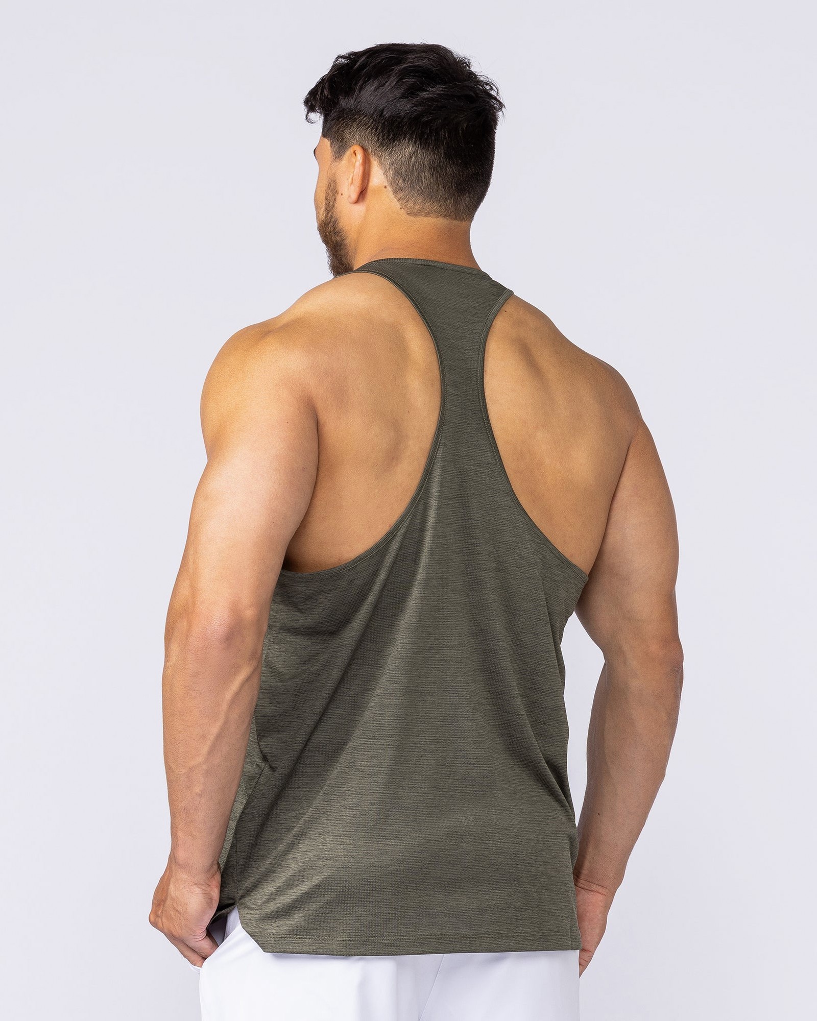 Aero Y Back Singlet - Khaki