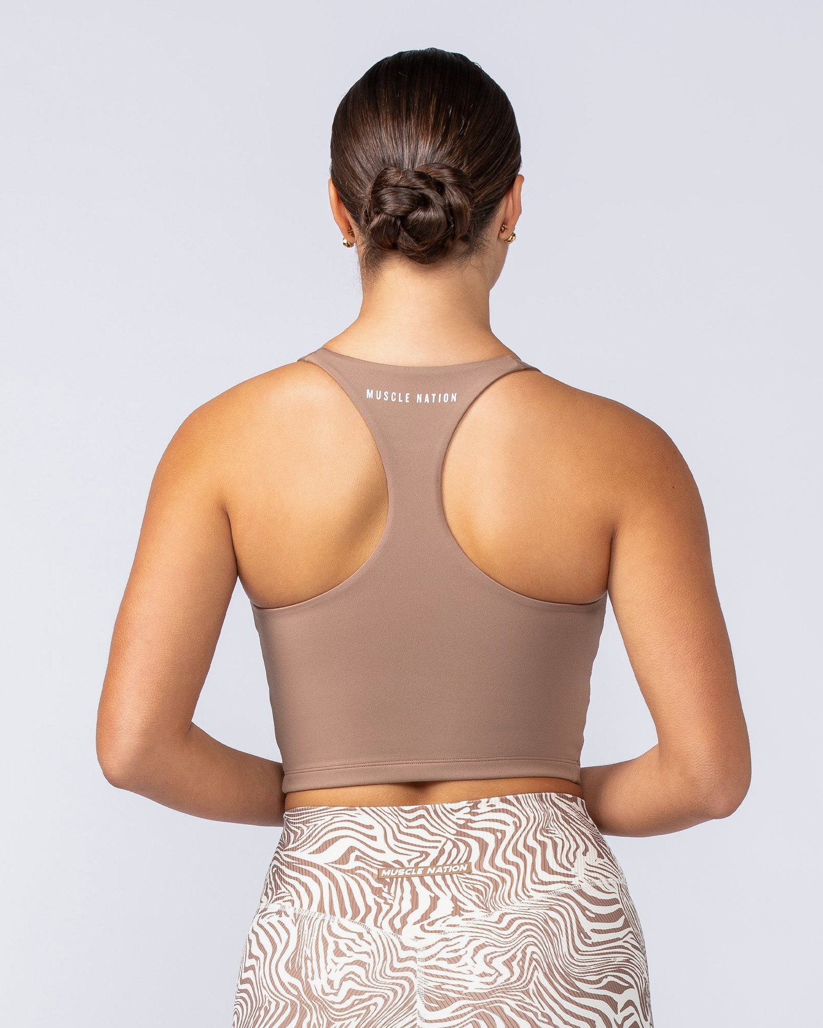 Limitless Cropped Active Tank - Cinnamon