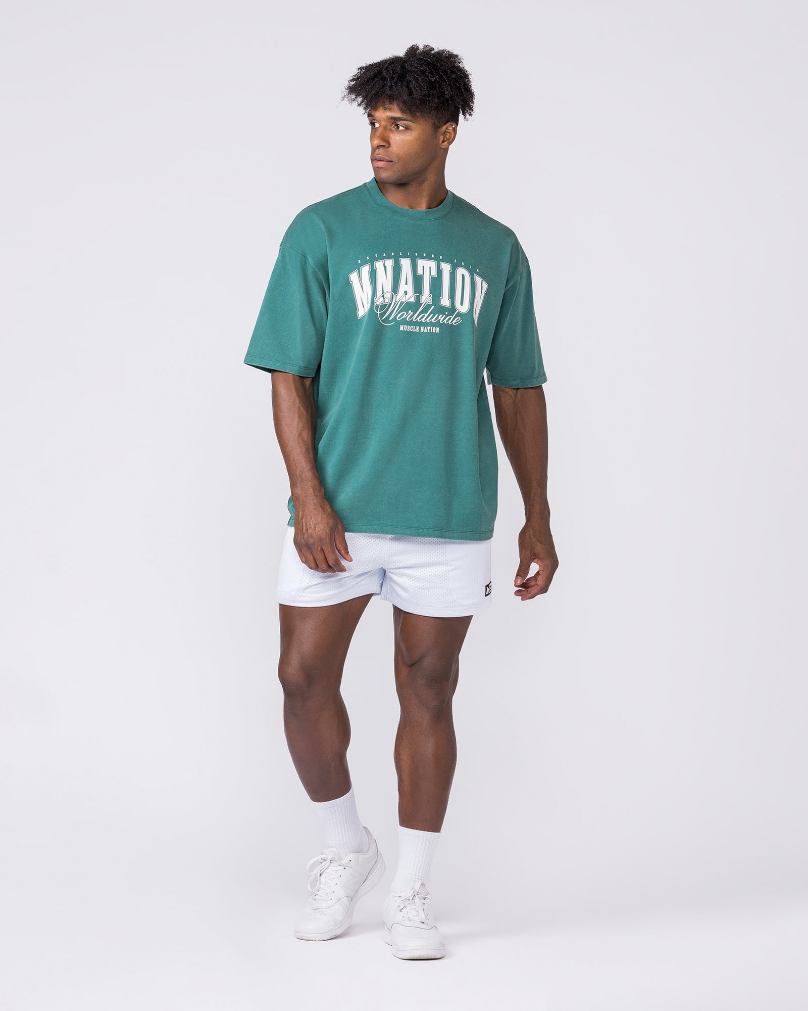 Worldclass Oversized Tee - Washed Leaf