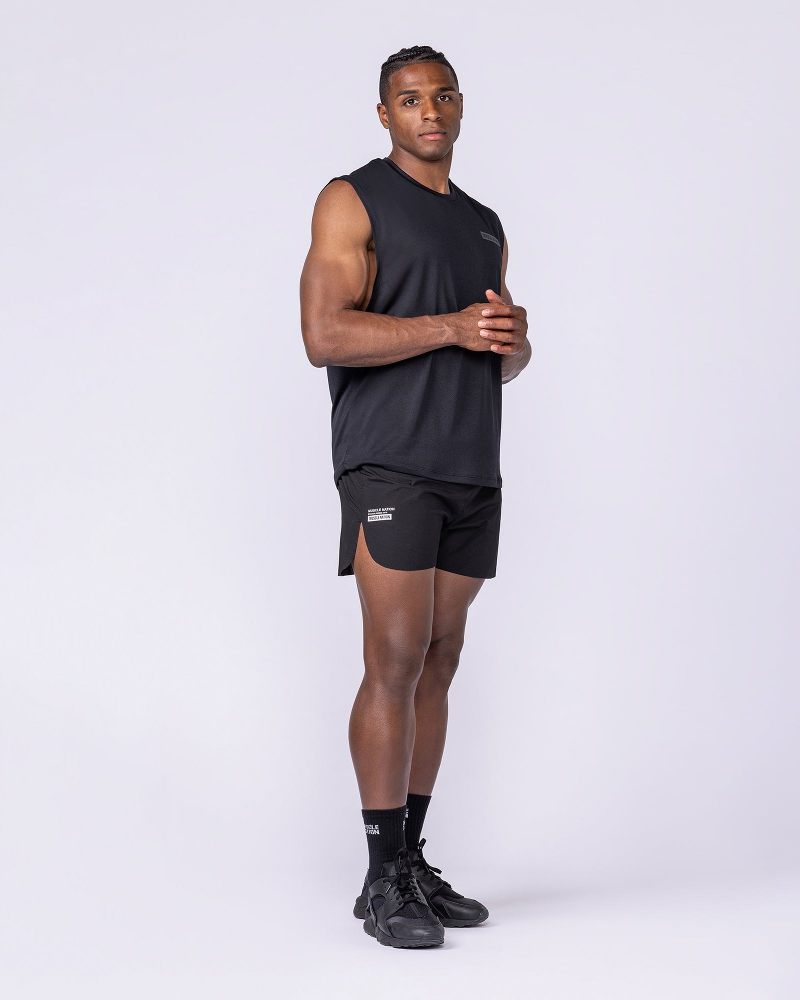 Compete 3" Run Shorts - Black