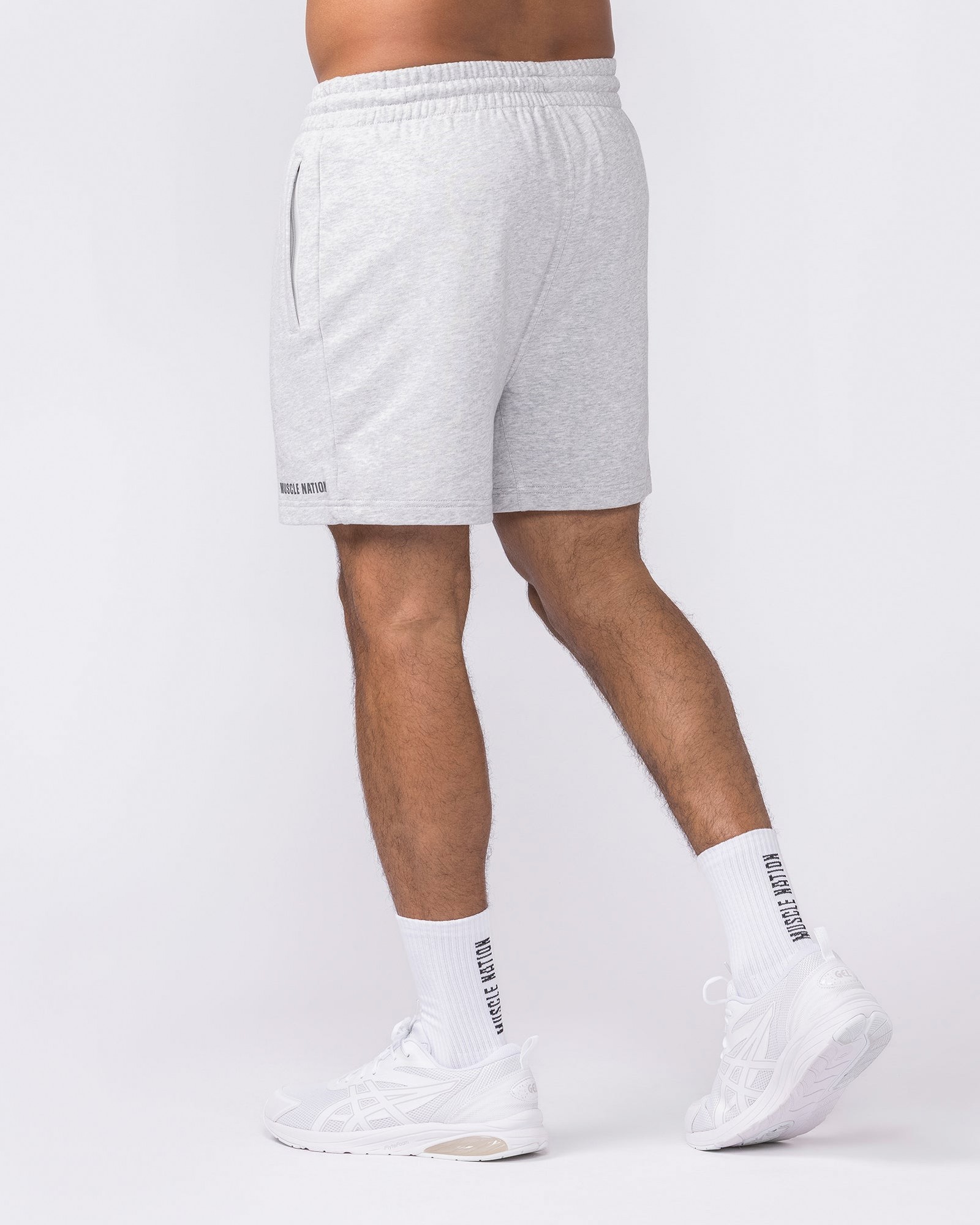 Essential Sweat 5" Shorts - Grey Marl