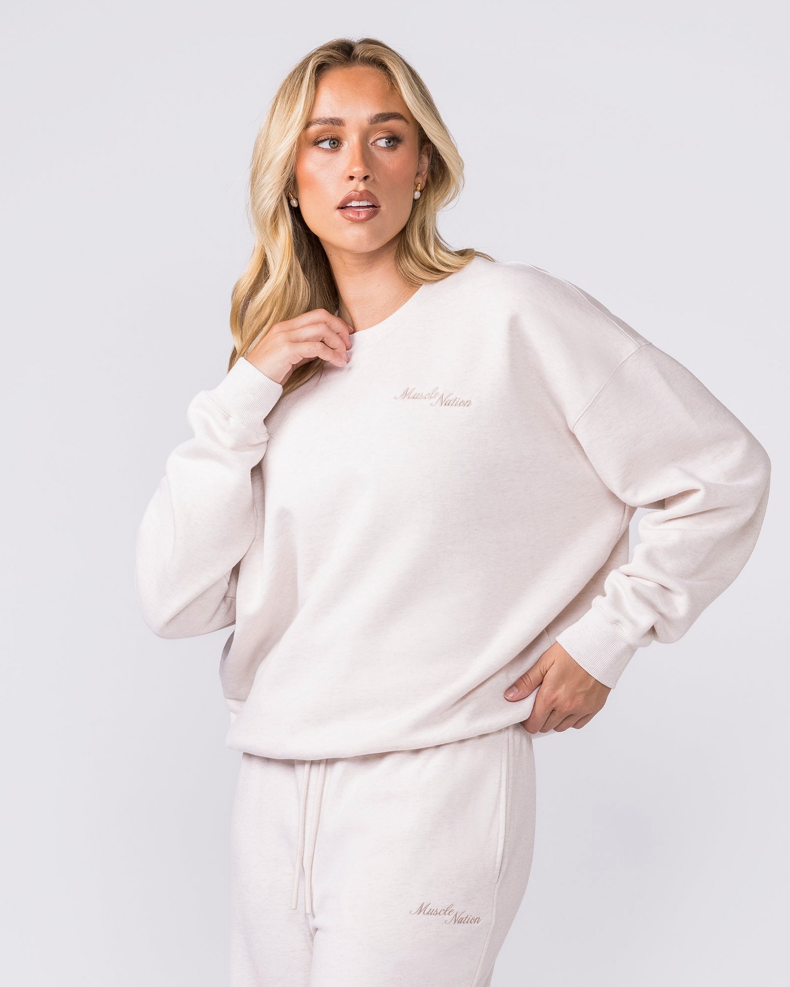 Collective Boxy Pullover - Dew Marl