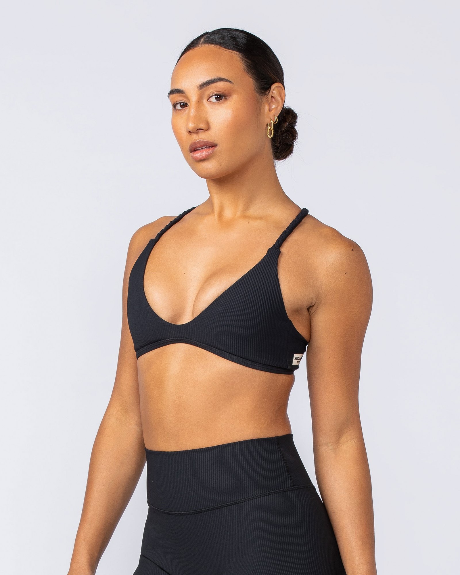 Breeze Rib Bralette - Black