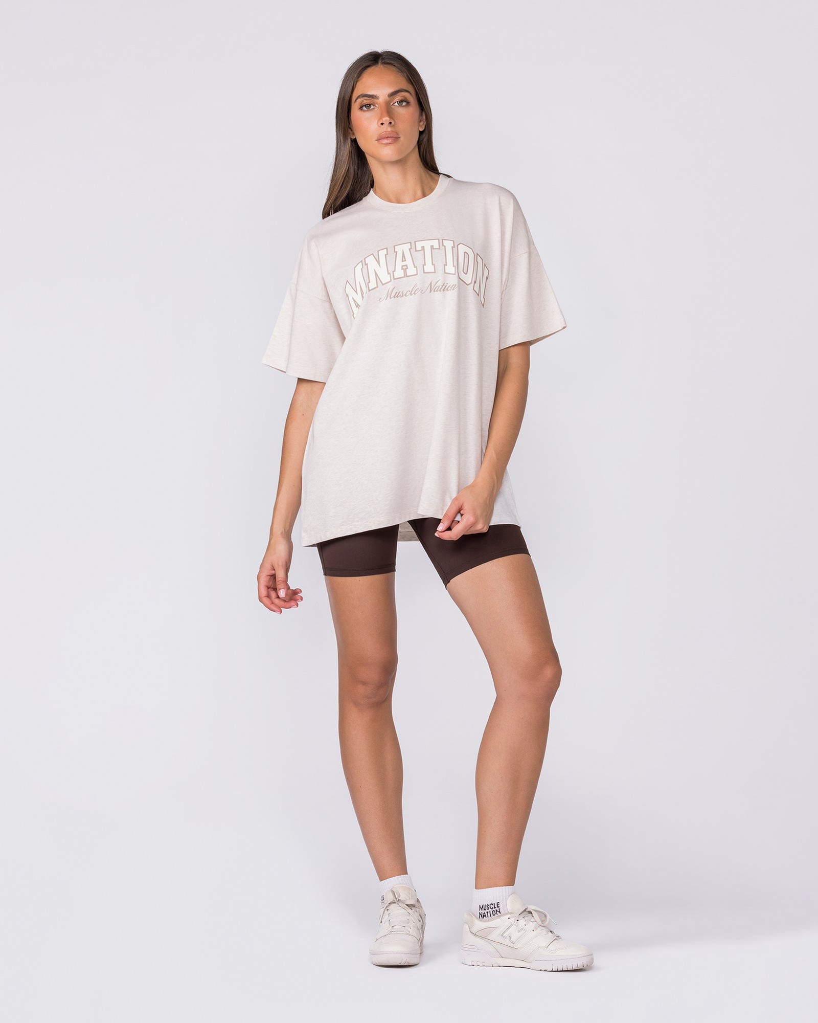 Studio Oversized Tee - Dew Marl