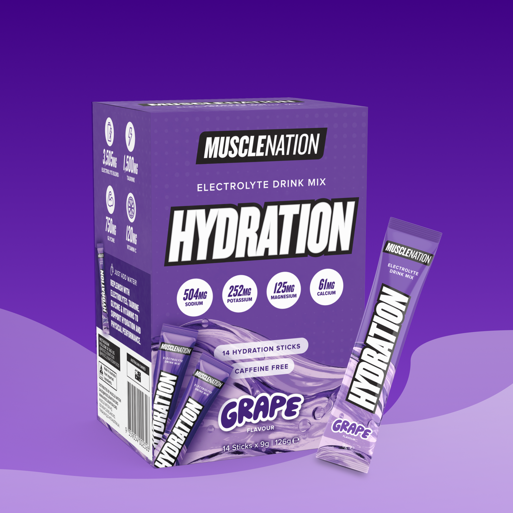HYDRATION Sticks - Grape - 14 Pack