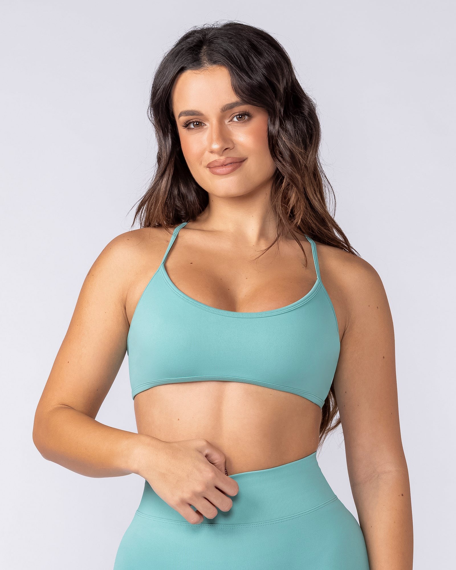 Sculpt Seamless Bralette - Green Coral